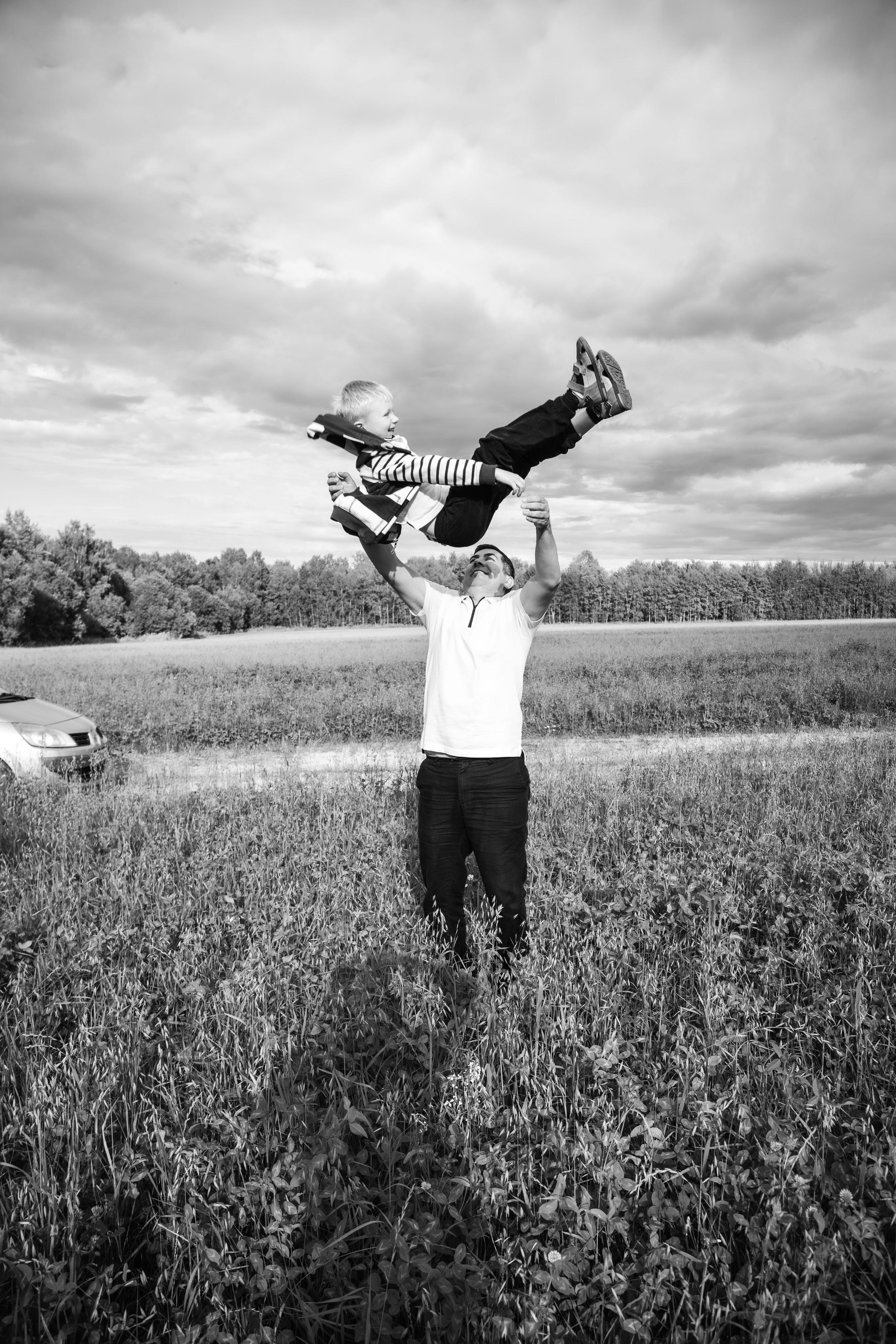 Italian family. Home