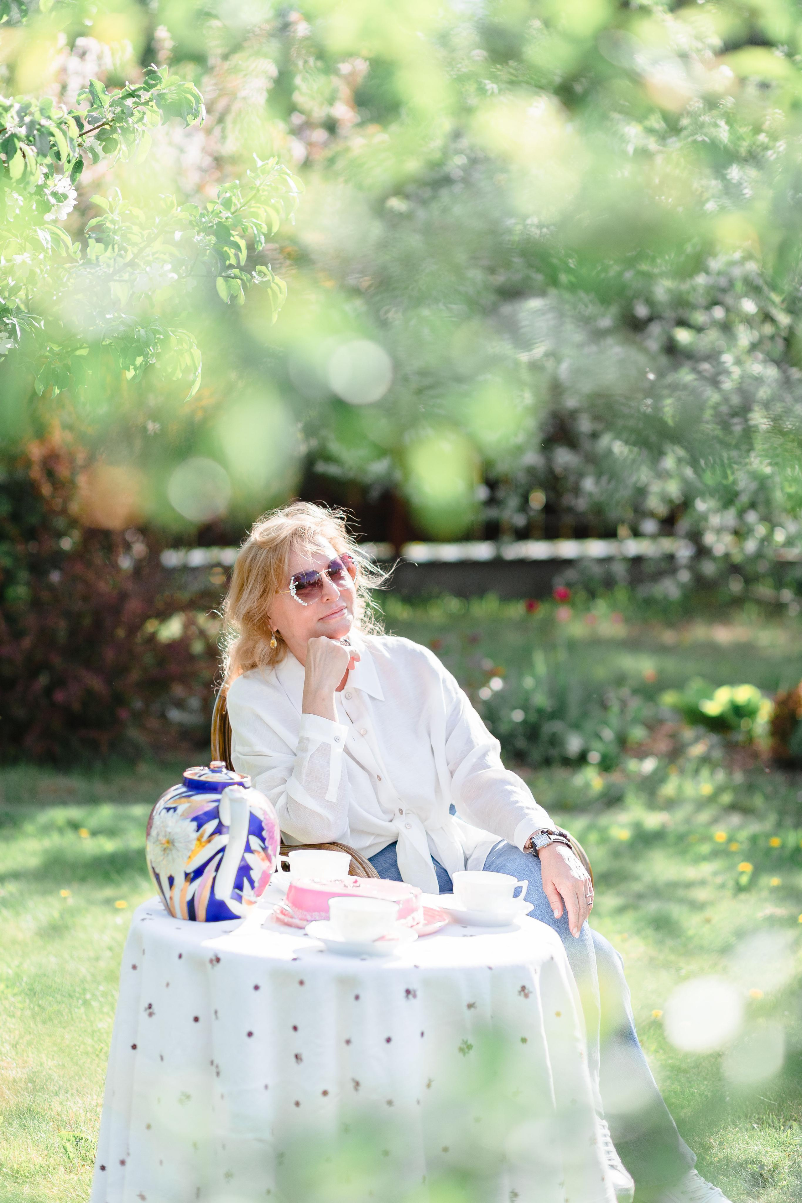 Apple trees in bloom. Home