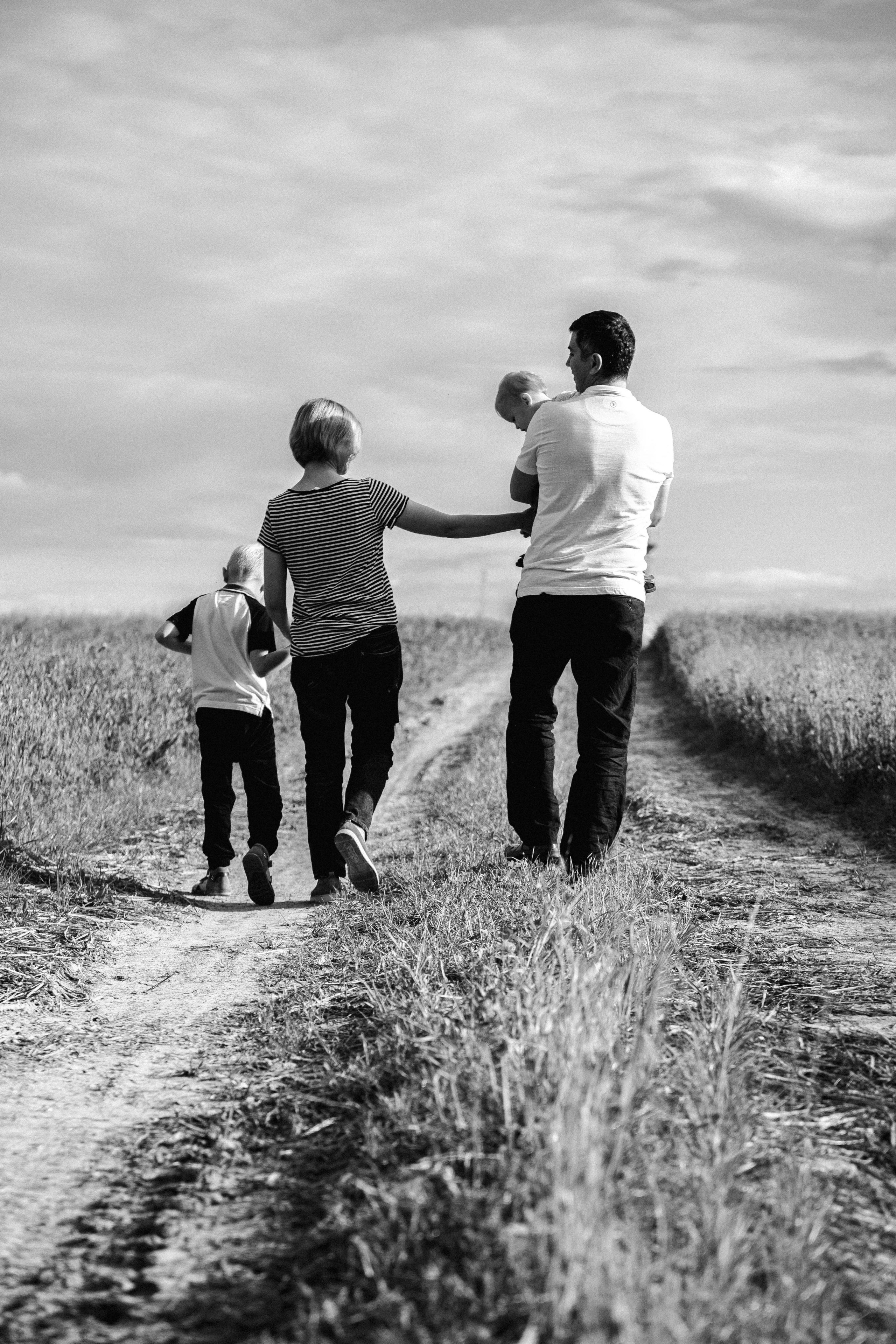 Italian family. Home