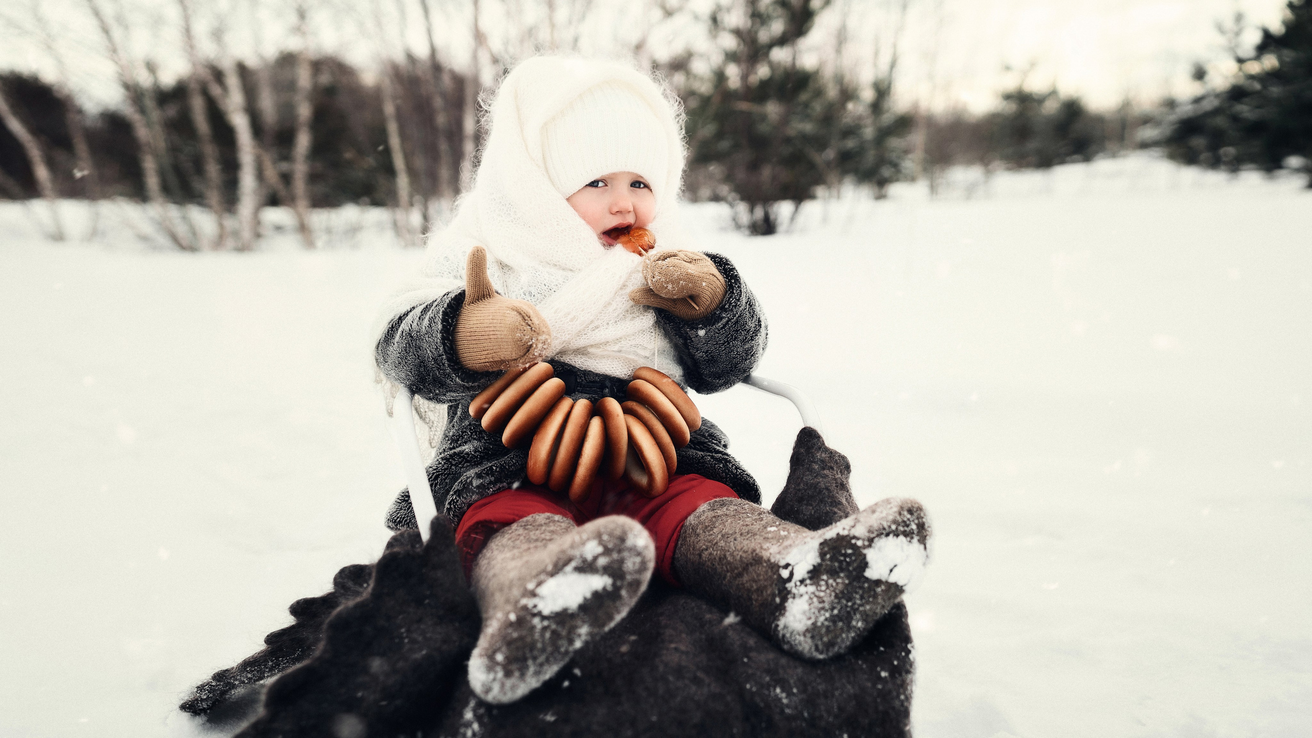 Уличная новогодняя фотосессия. Свадебный и репортажный фотограф в Воронеже Роман Янко