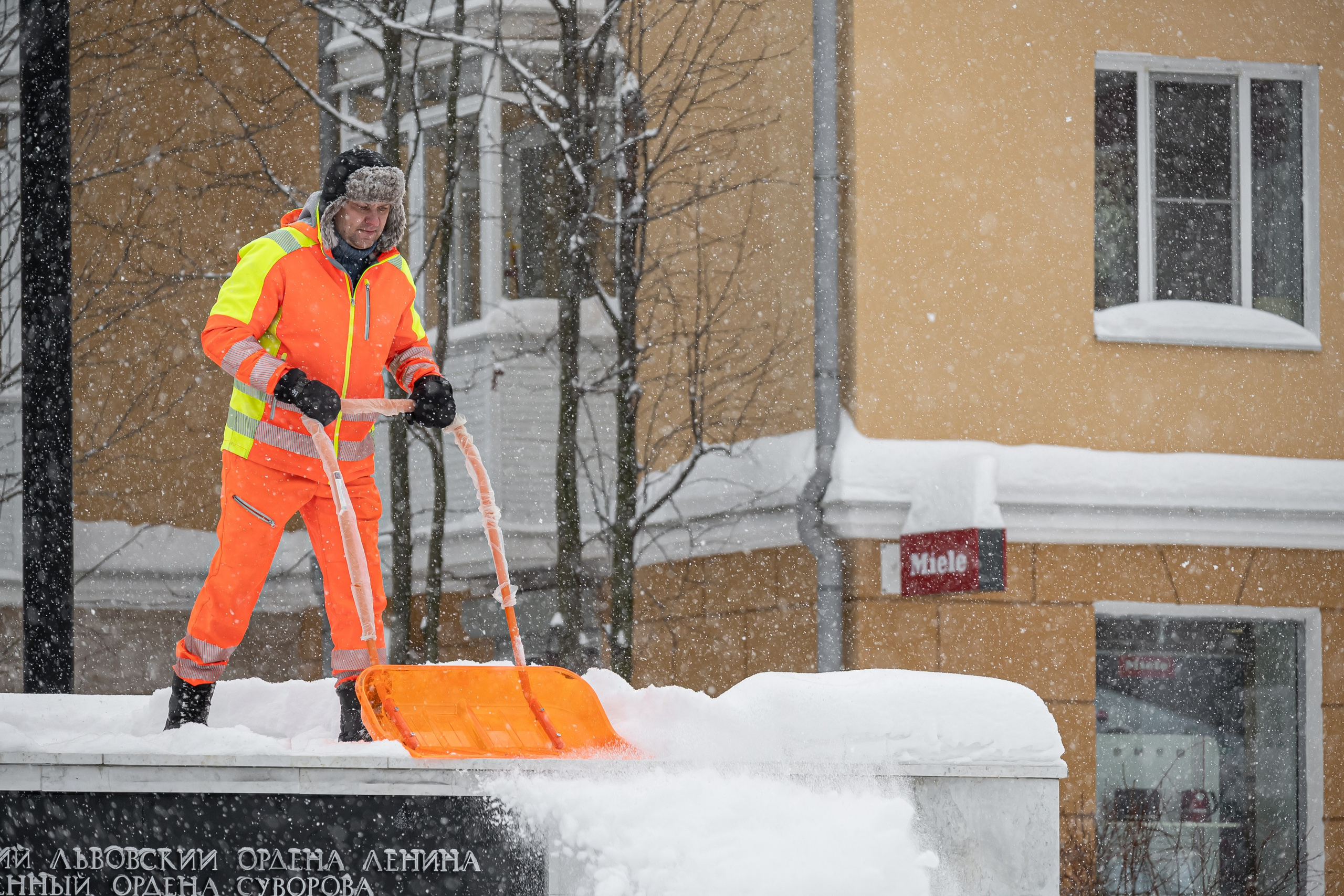 Снегопад. Репортажный фотограф
