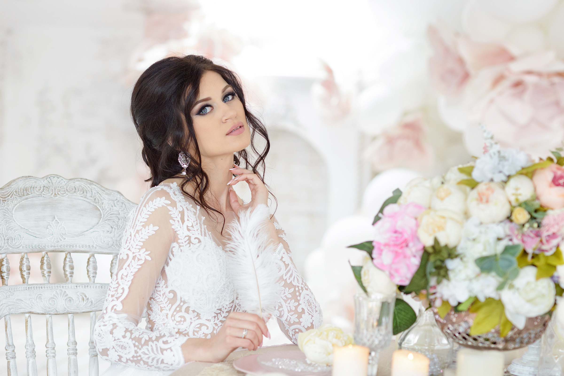 Портрет невесты в фотостудии