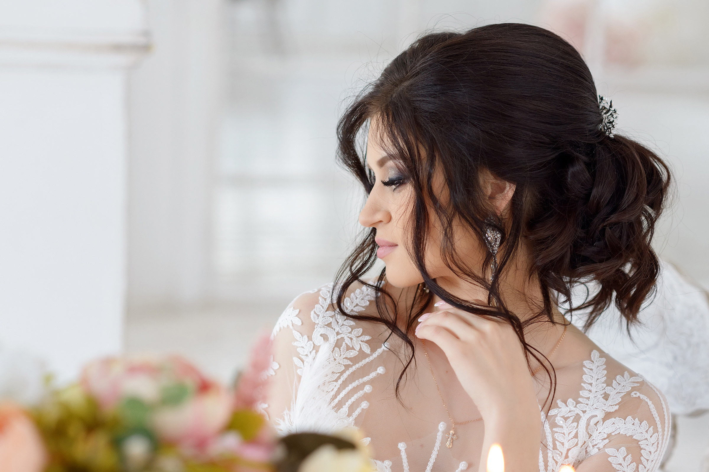 Портрет невесты в фотостудии