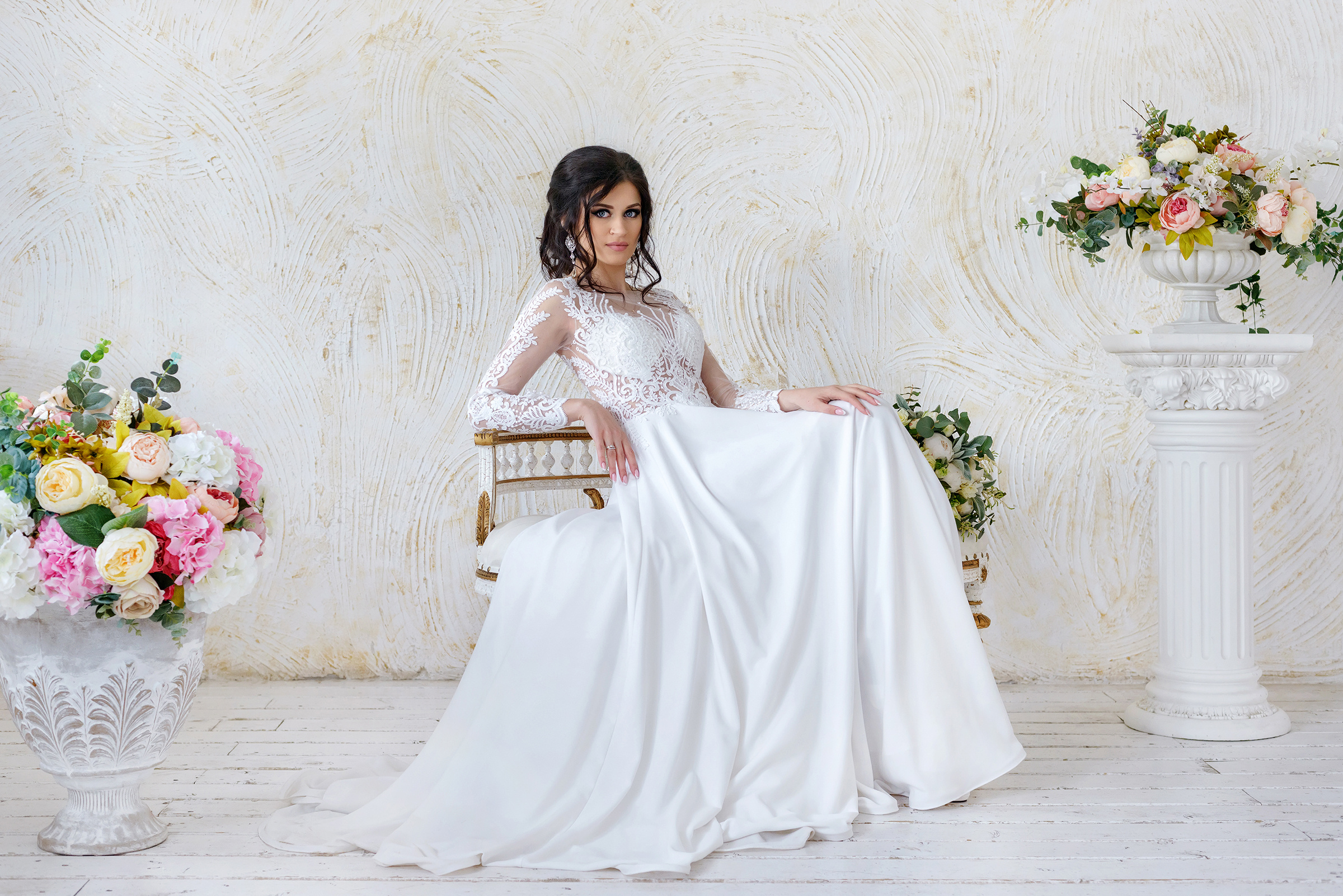 Портрет невесты в фотостудии