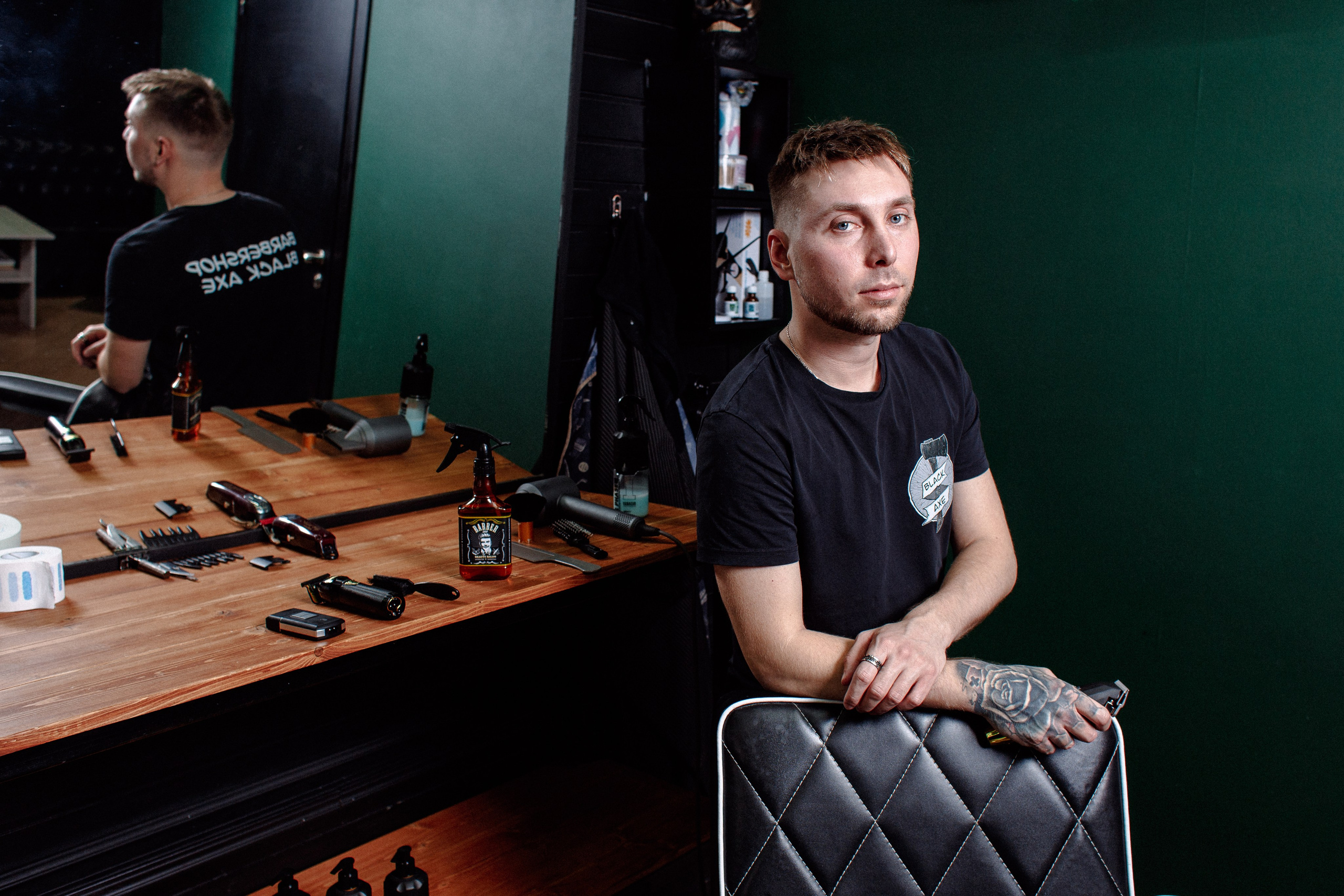 Съёмка барбершопа в Нижнем Новгороде.