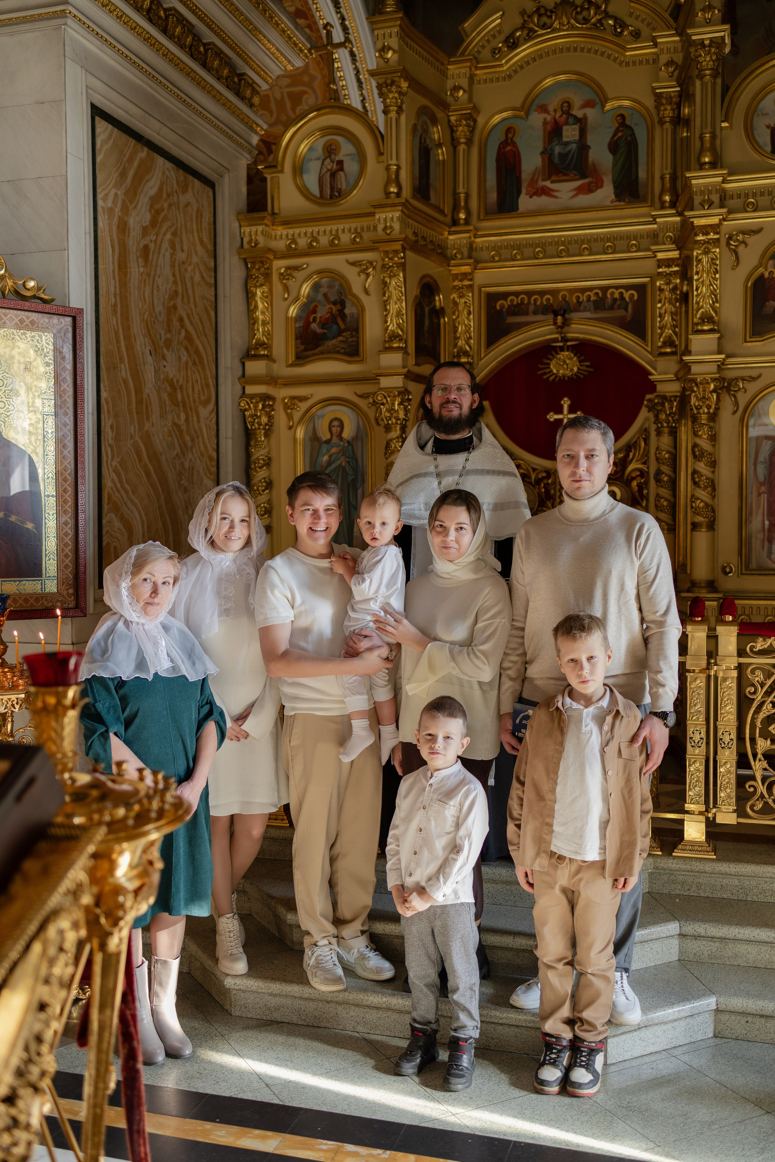Крещение. Фотограф Ксения Стужина