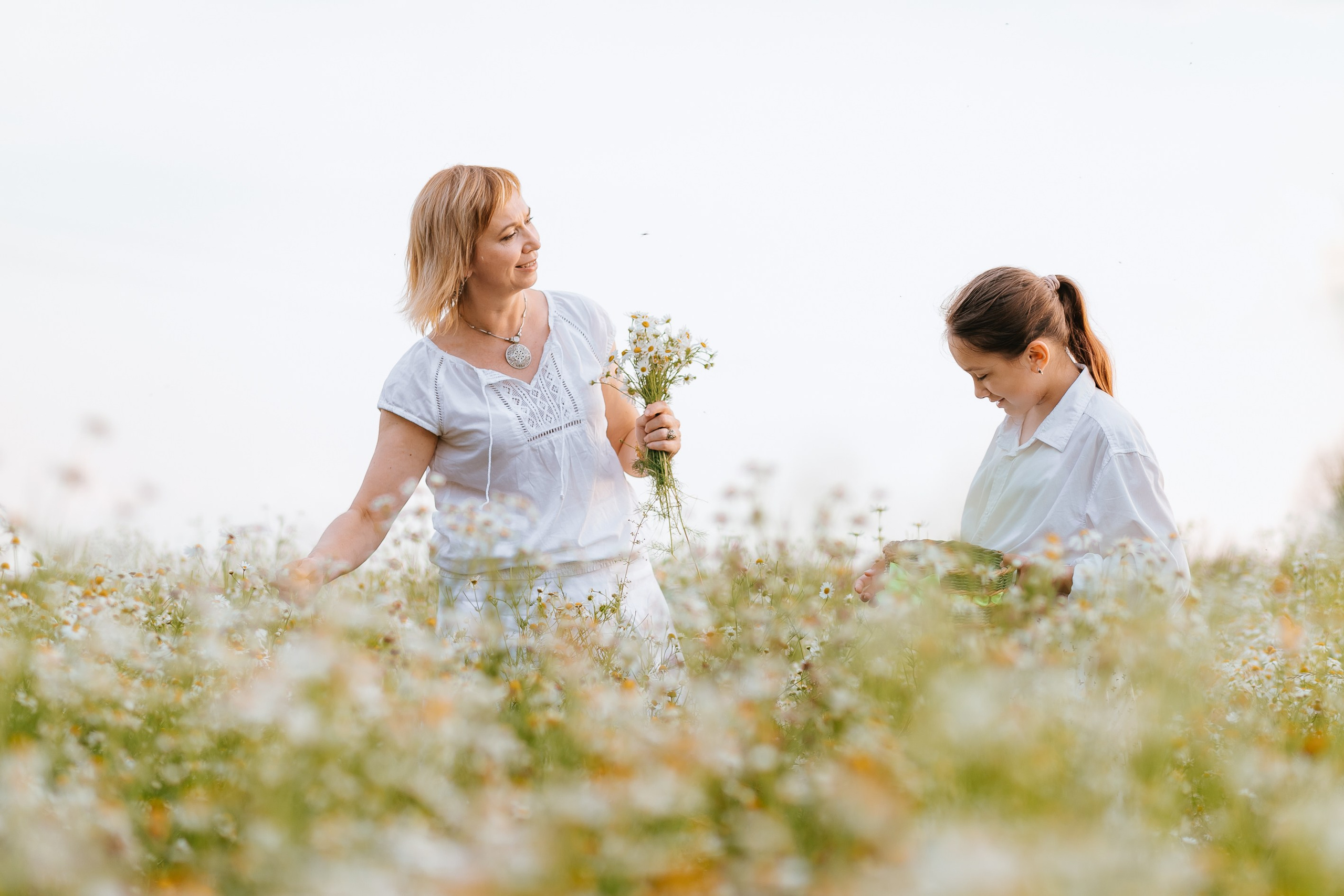 Фотосессия в ромашках