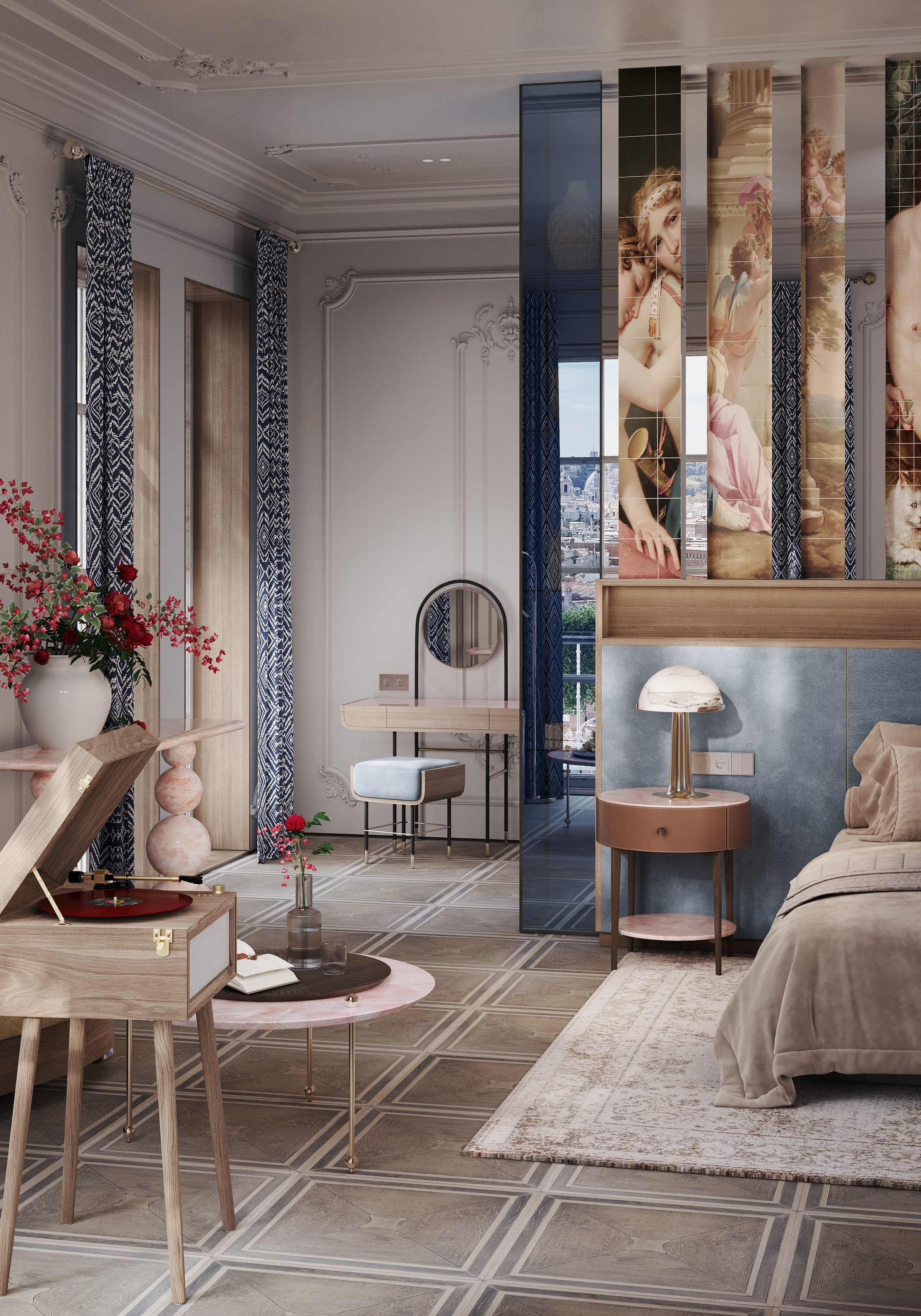 Adelle — концептуальный проект. Визуализация интерьера Corsa Render