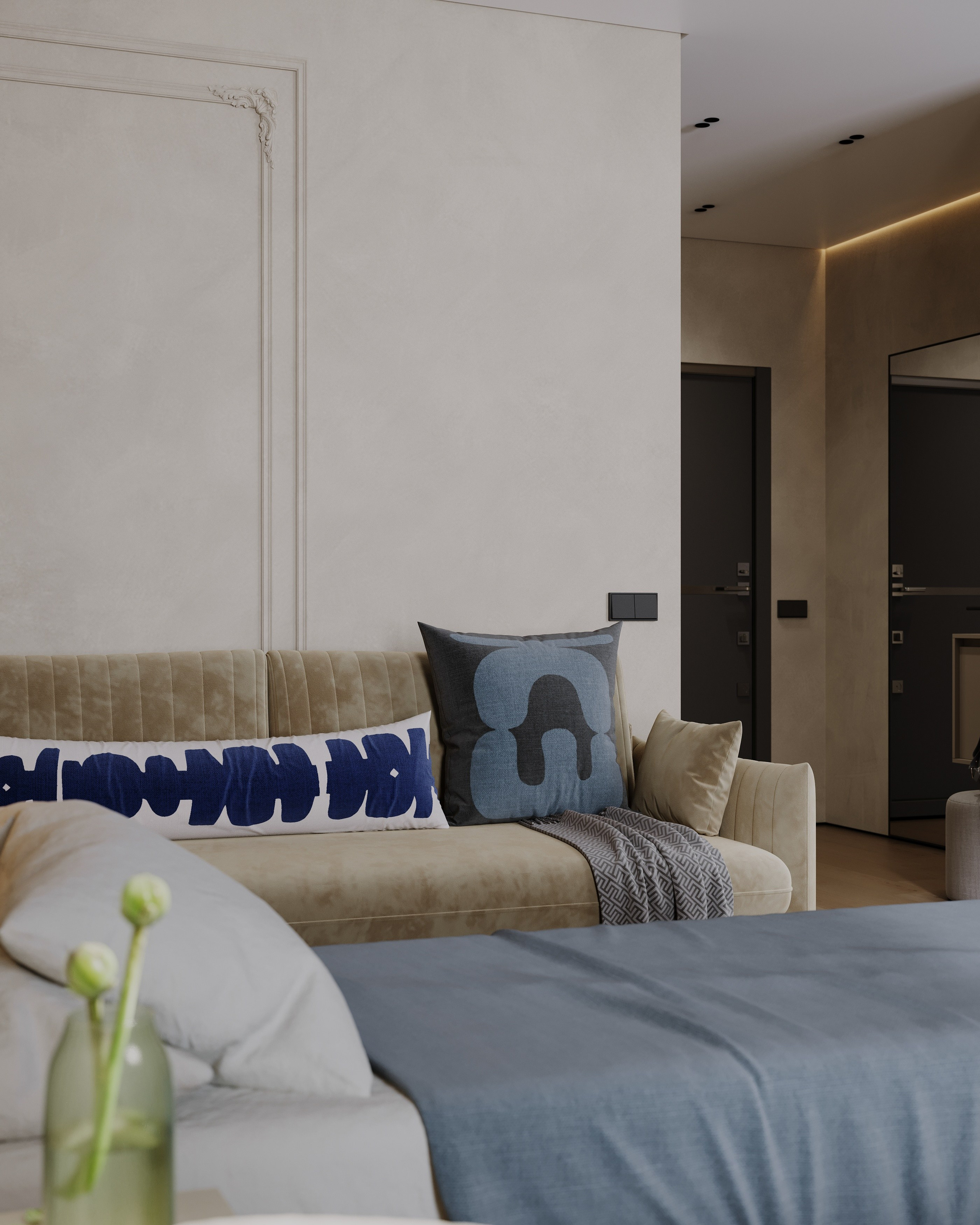 Saint Petersburg apartment studio. Визуализации интерьера