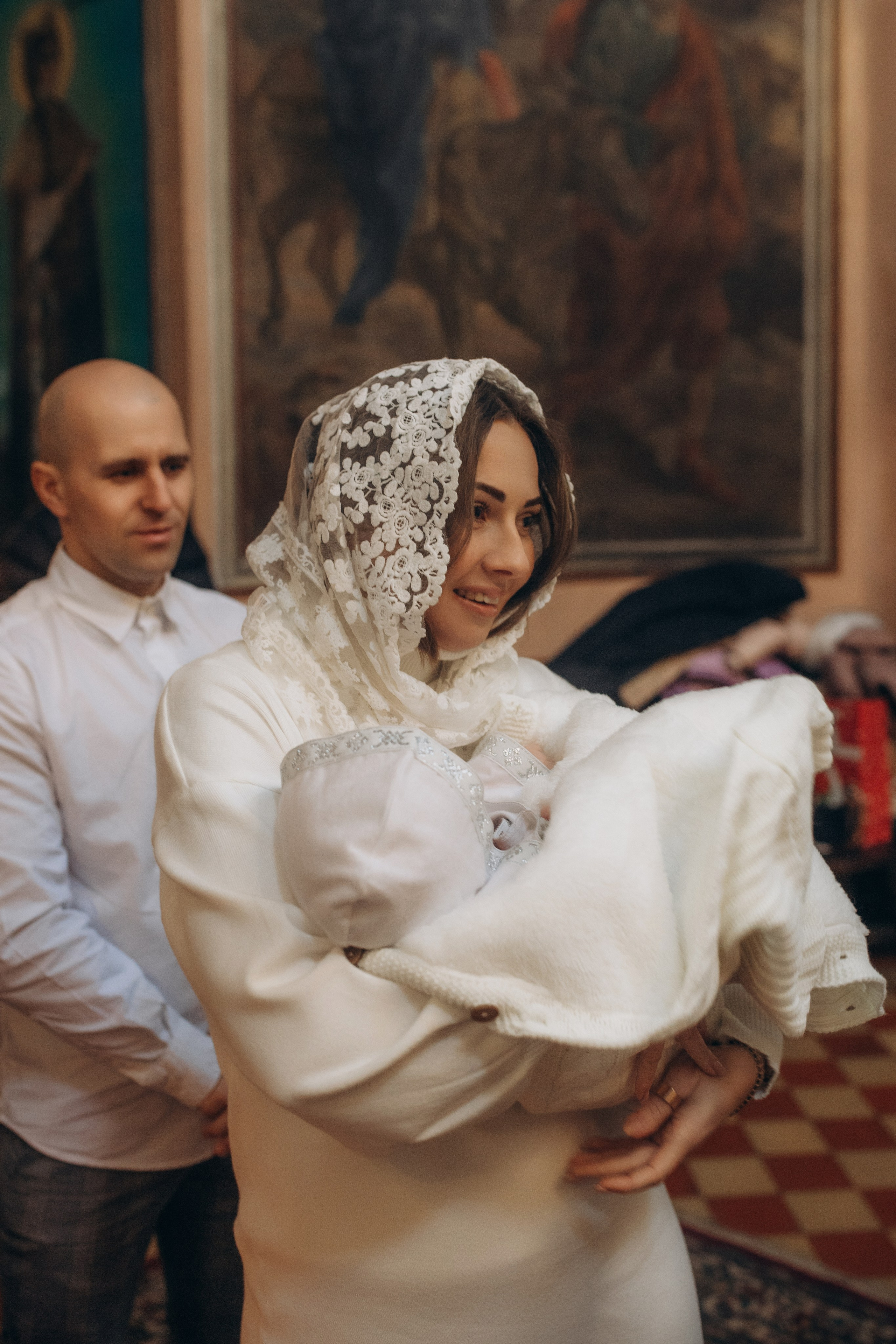 Крещение Михаил. Семейный и домашний фотограф в Москве и МО Королева Валерия