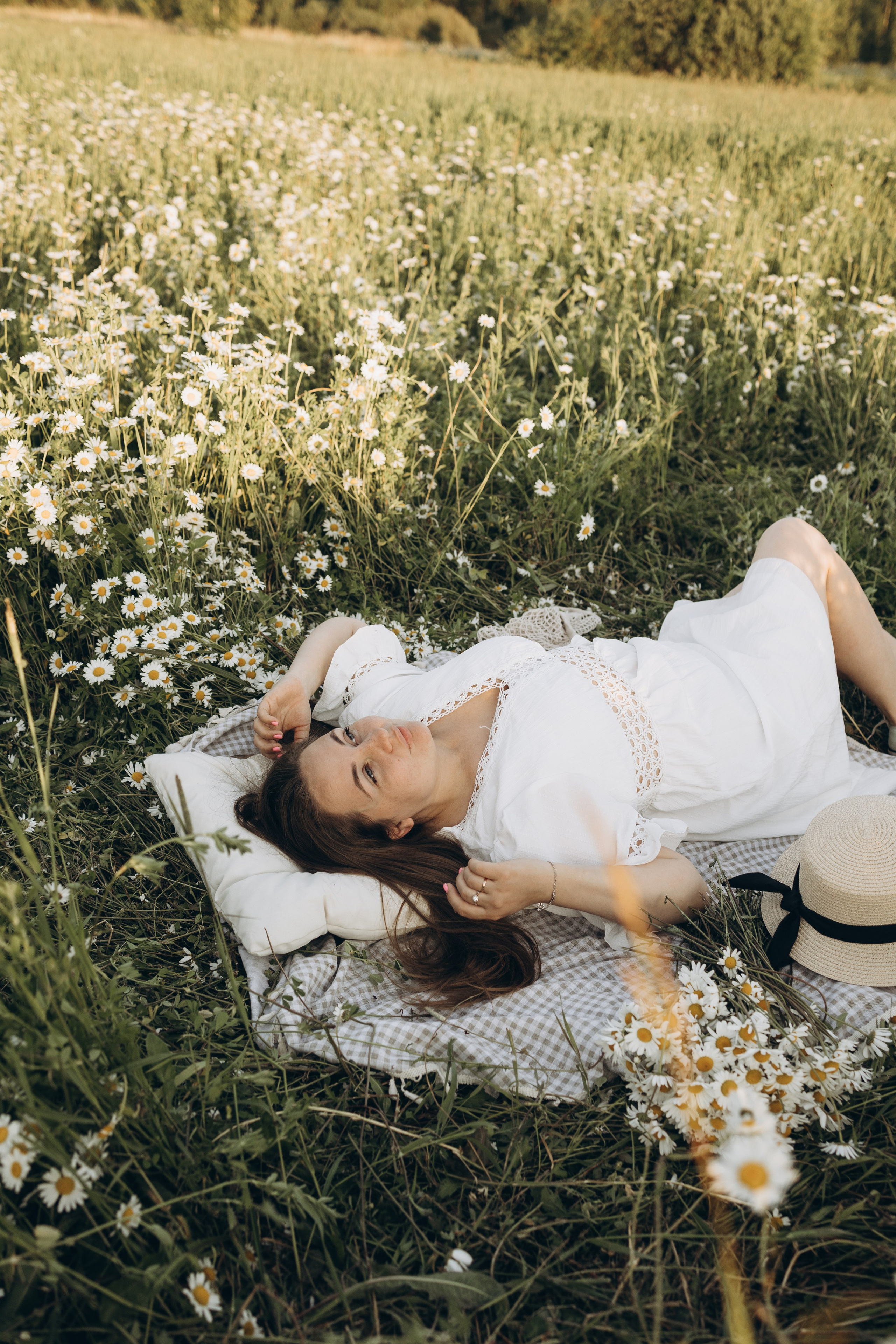 Маша и ромашки. Семейный фотограф в Москве Виктория Ястребинская
