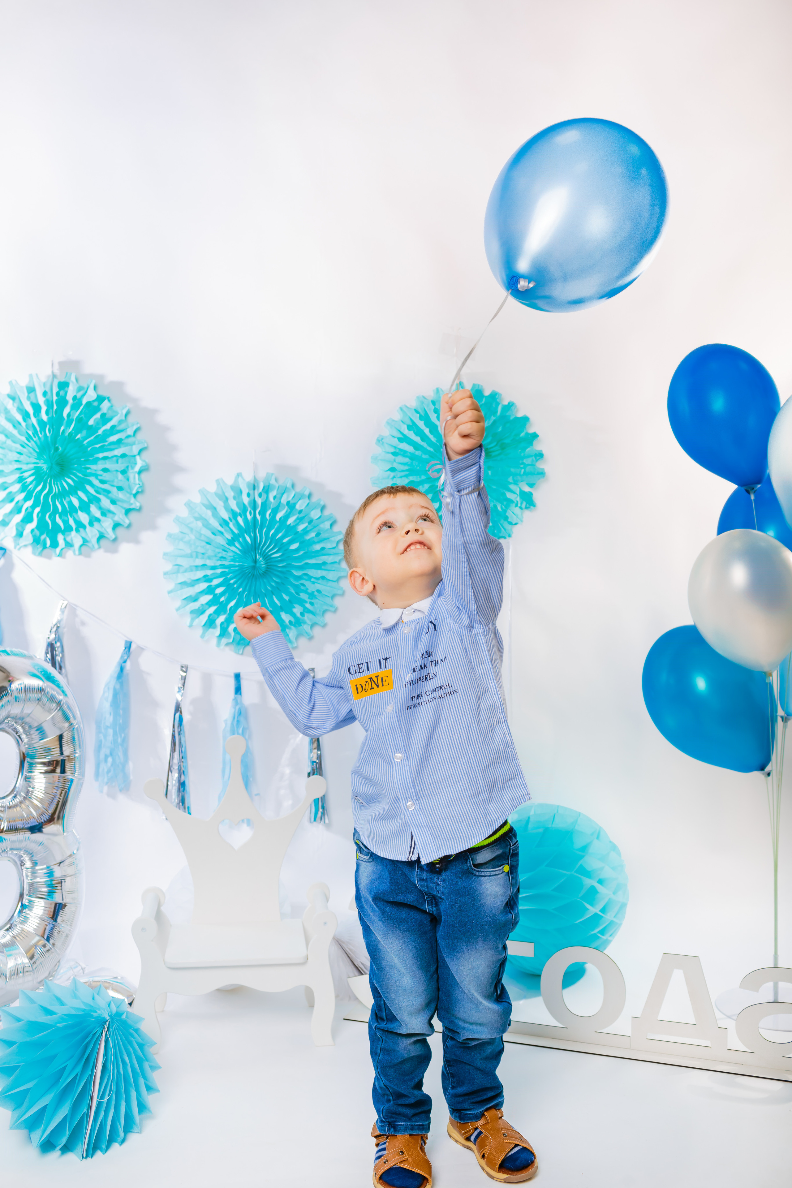 Фотоссесия с Воздушными Шариками. Детская Фотостудия ГОДОВАСИКИ в Санкт-Петербурге фотосесия на годик