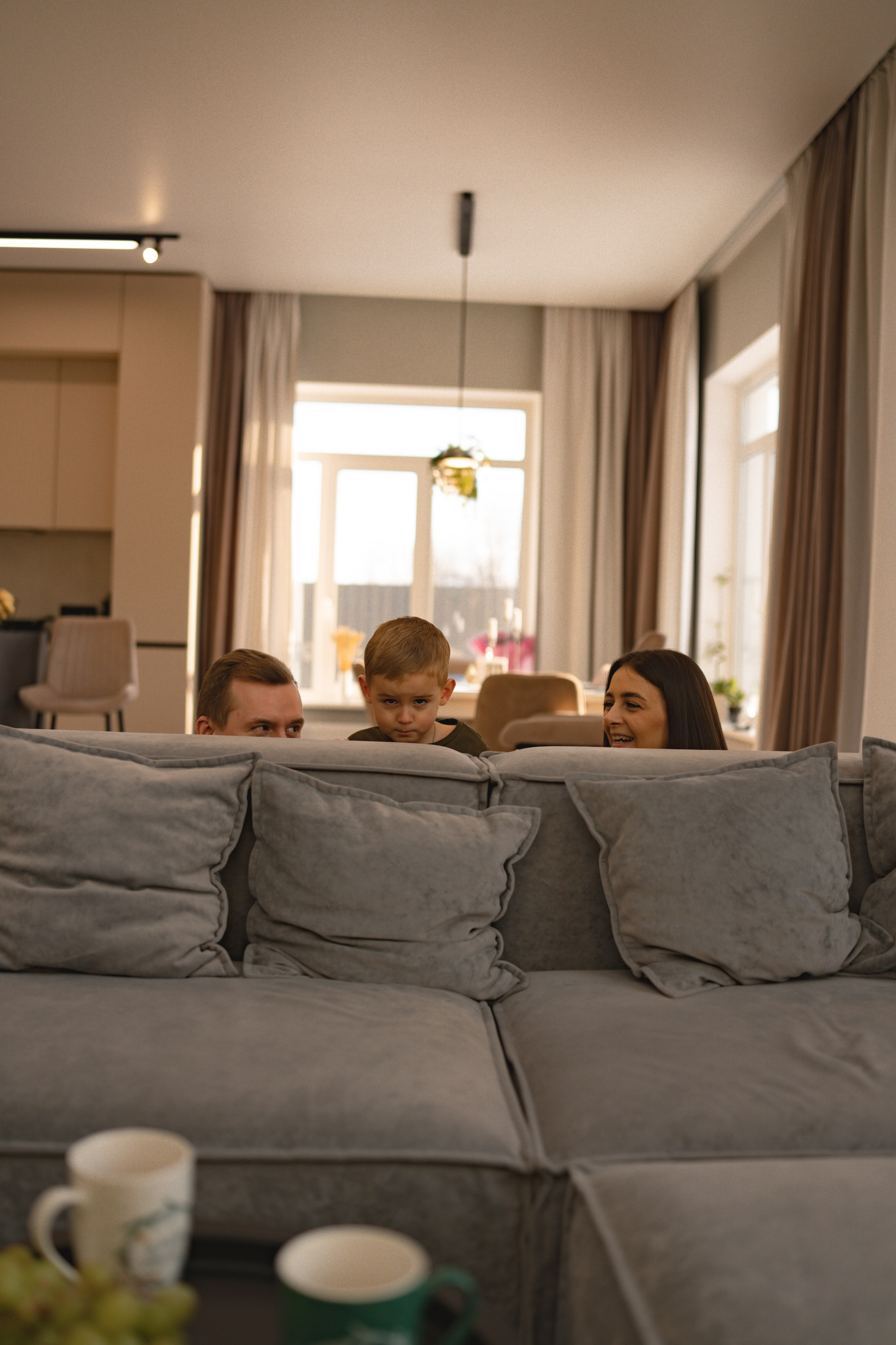 Домашняя съемка семьи Ксении и Алексея. Семейный и портретный фотограф в Санкт-Петербурге Татьяна Гримоть