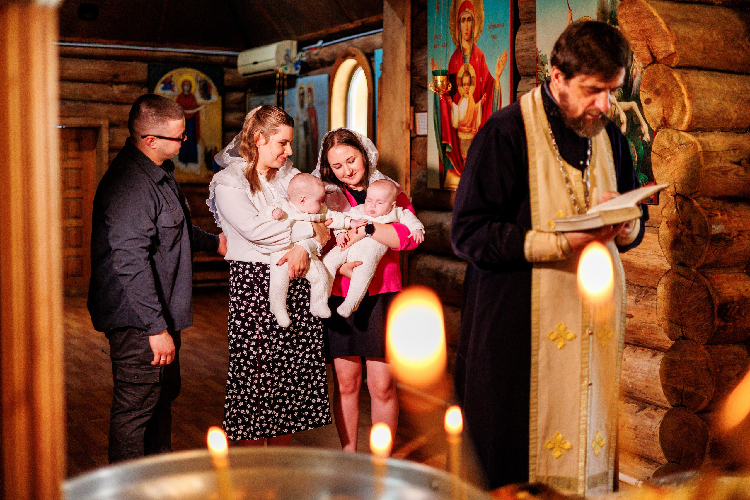 Крещение близняшек. Свадебный и семейный фотограф в Армавире