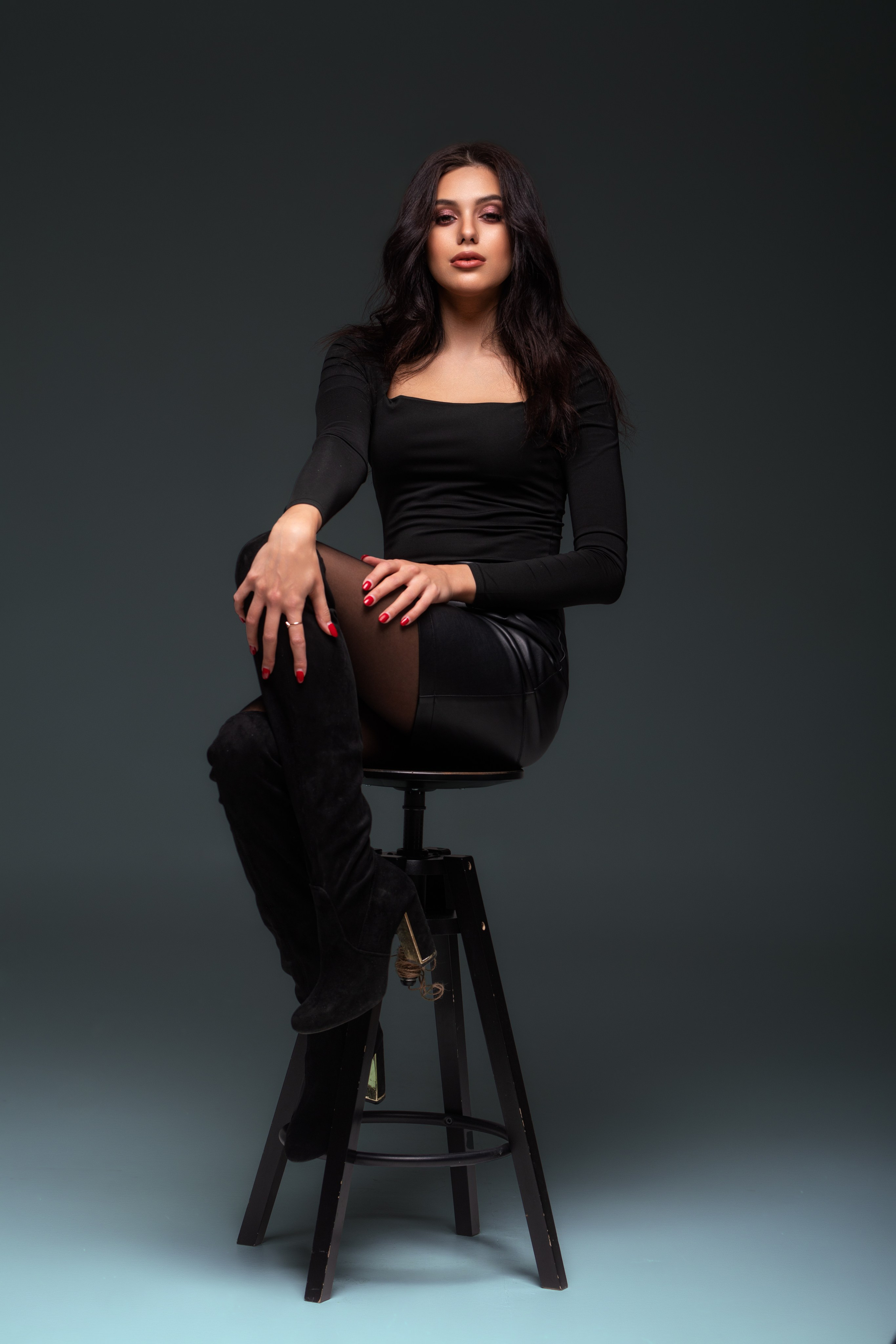 Съемка с Марианной в студии на циклораме в формате для «себя»