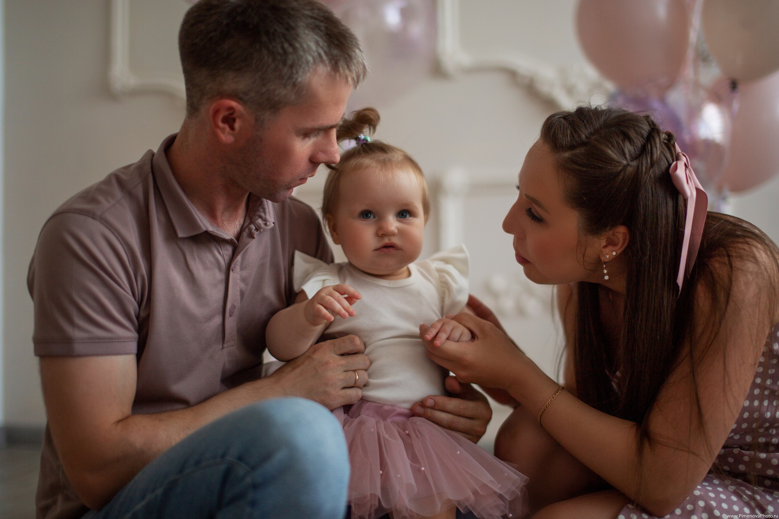 День Рождения Ксении, 1 год. Семейный и детский фотограф в Петрозаводске