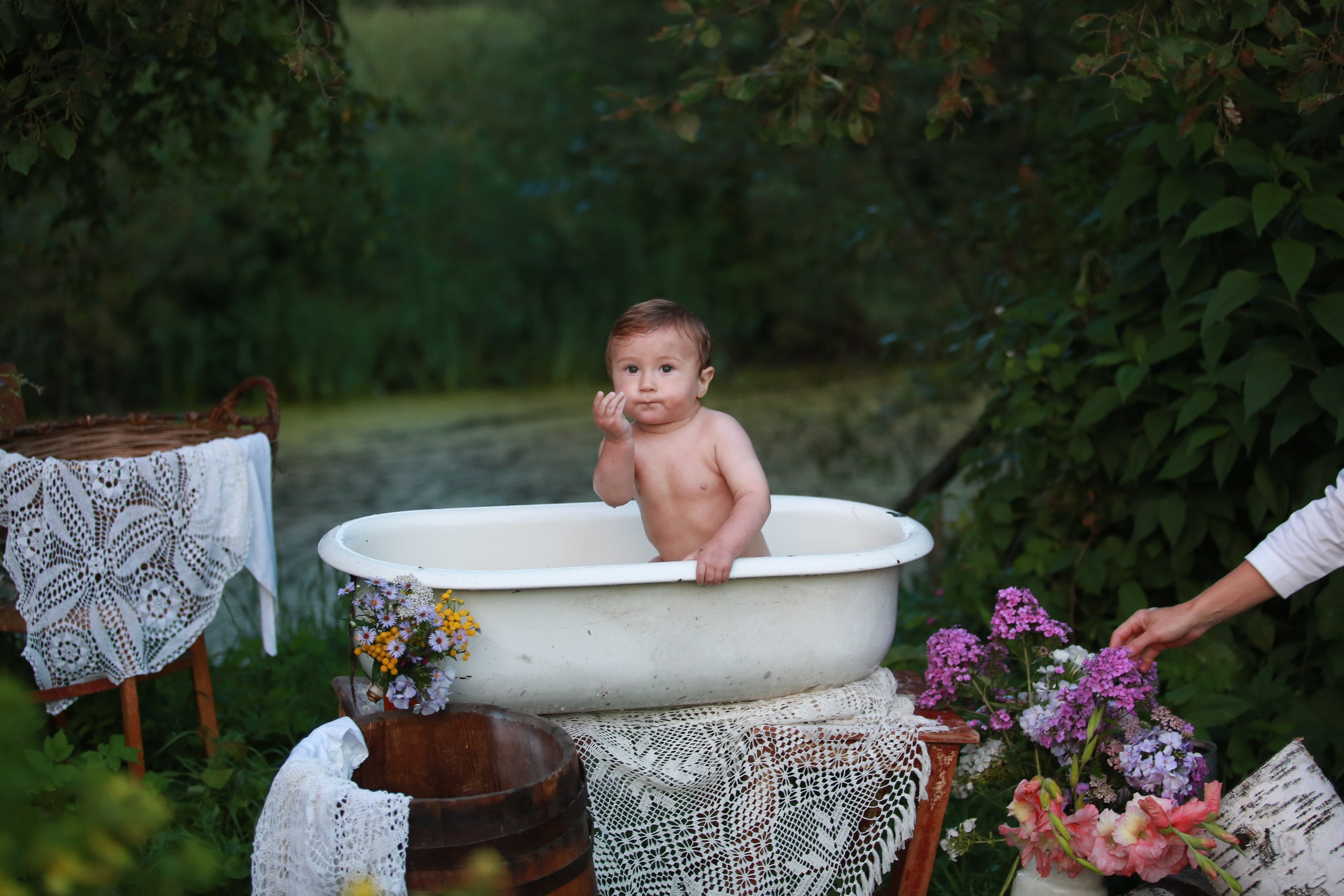 Проект «Ретро стирка на реке». Семейный и детский фотограф в Москве Мария Быкова