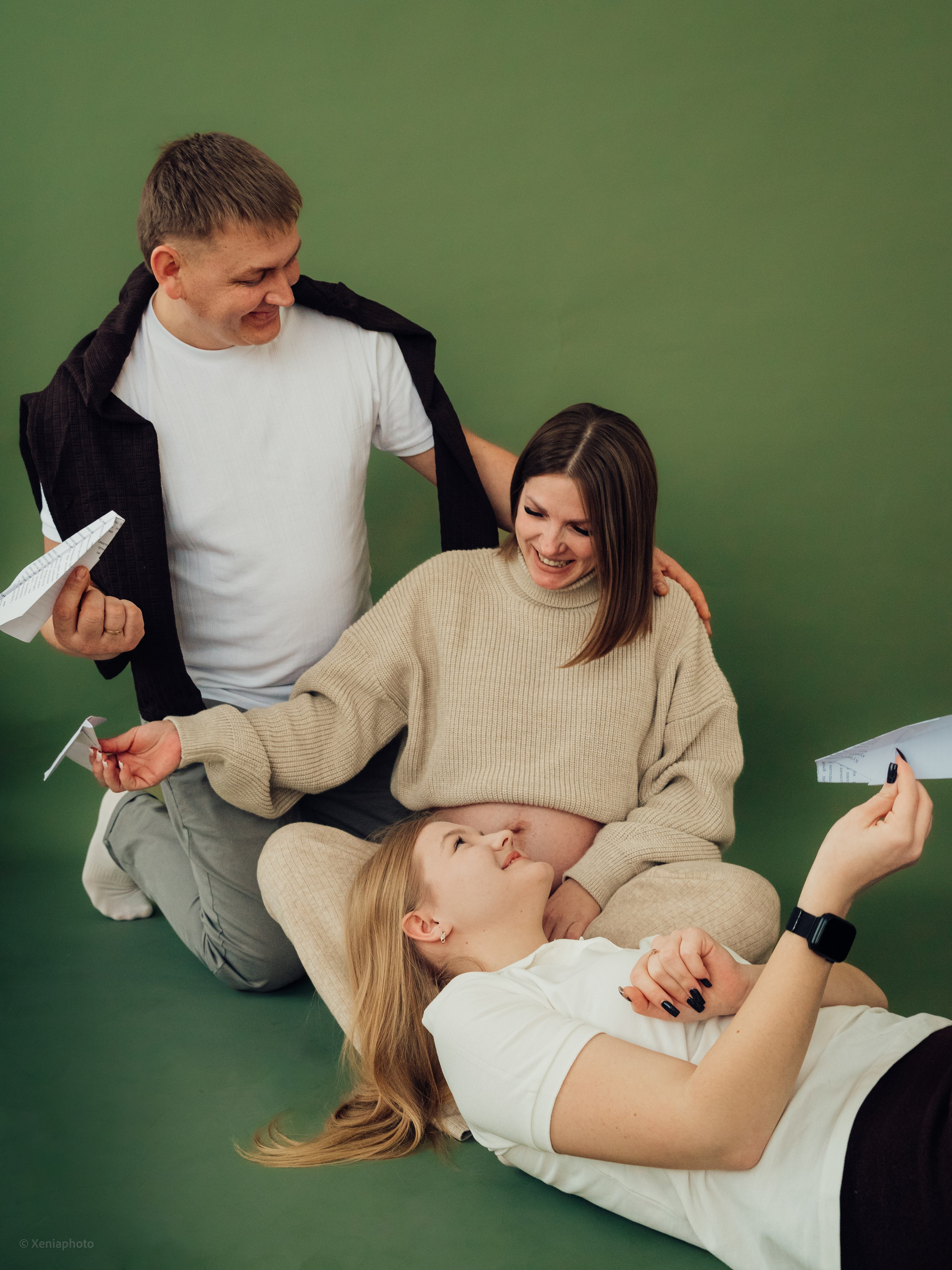 Студийная Семейная фотосессия. Семейный фотограф в Краснодаре и Курганинске