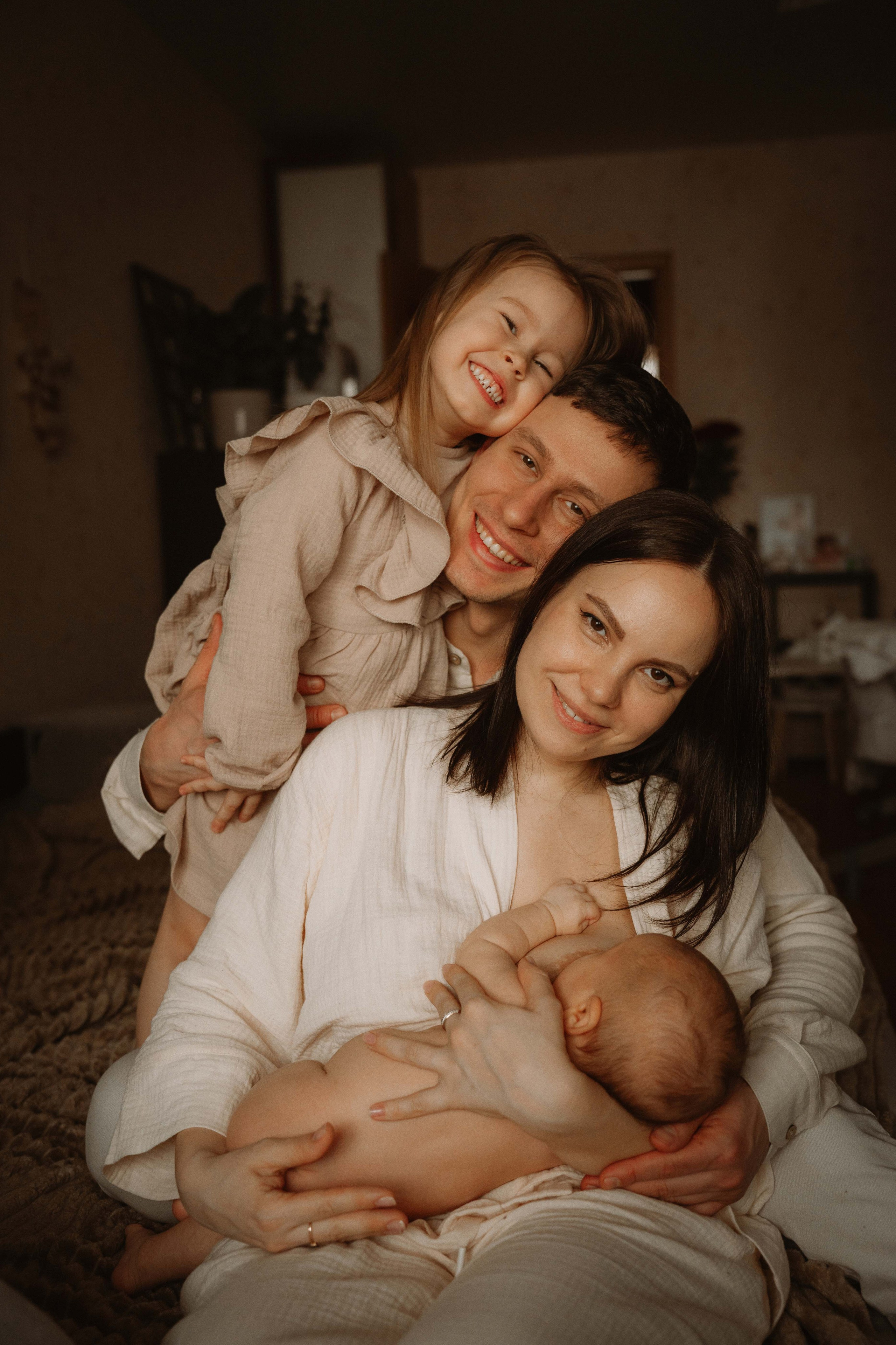 Ваня, Лера, Алиса и Кирюша. Семейный фотограф • Домашние съемки в Нижнем Новгороде