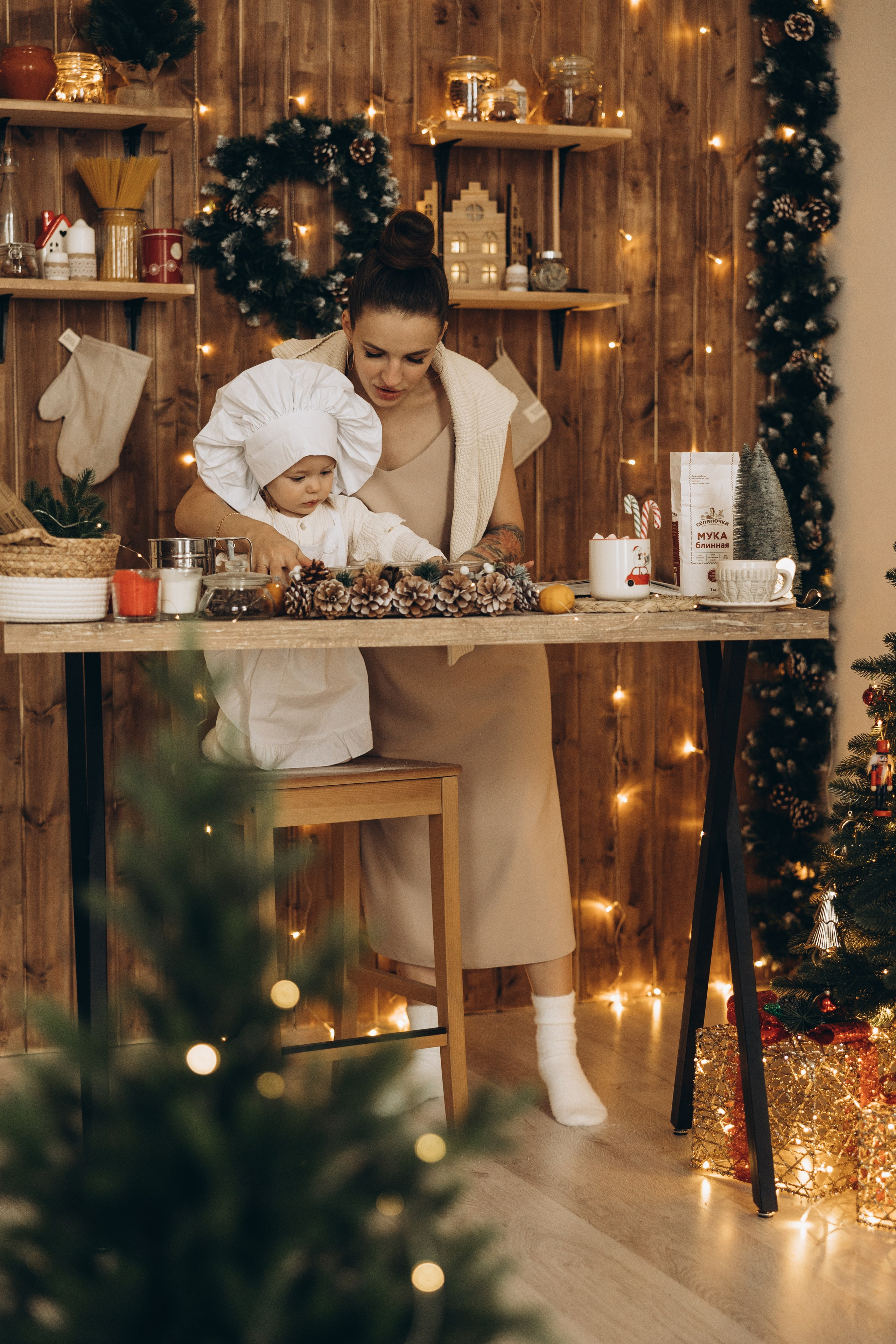 Ольга и Мирослава НГ. Семейный фотограф в Москве Виктория Ястребинская