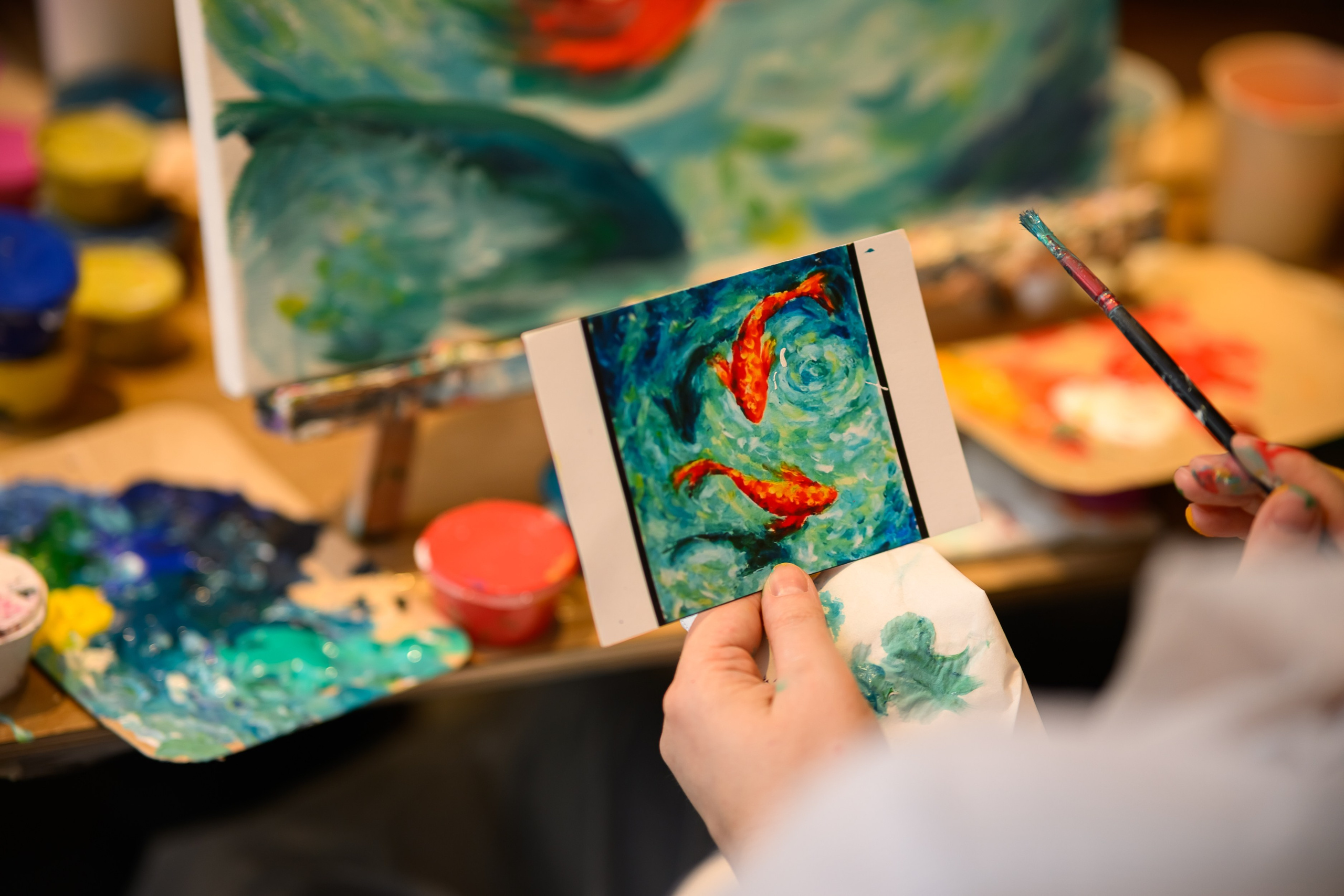 Мастер-класс по рисованию в ресторане Урман