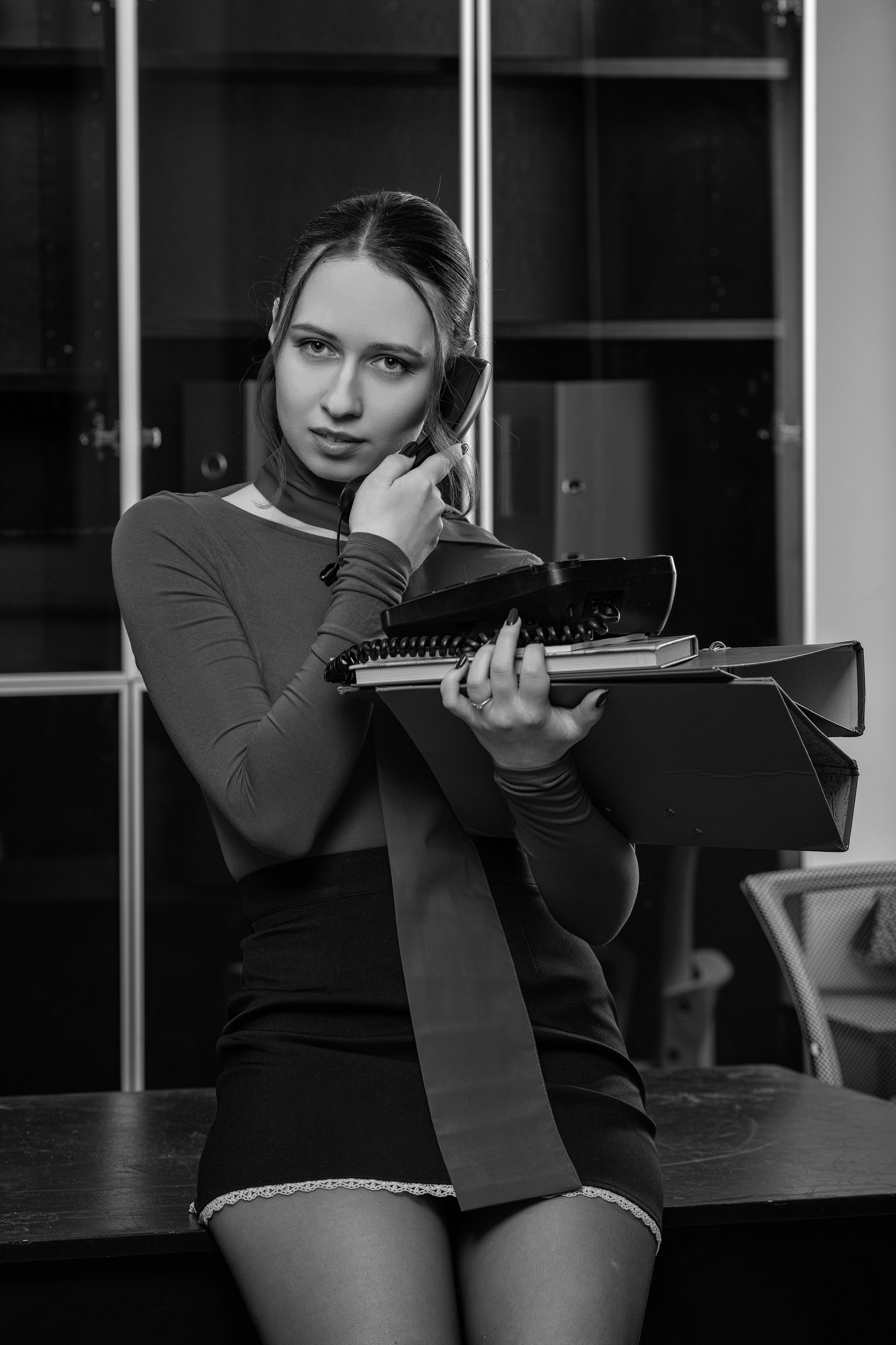 Женская фотосессия в офисе. Семейный и женский фотограф в Москве Надежда Воробьева