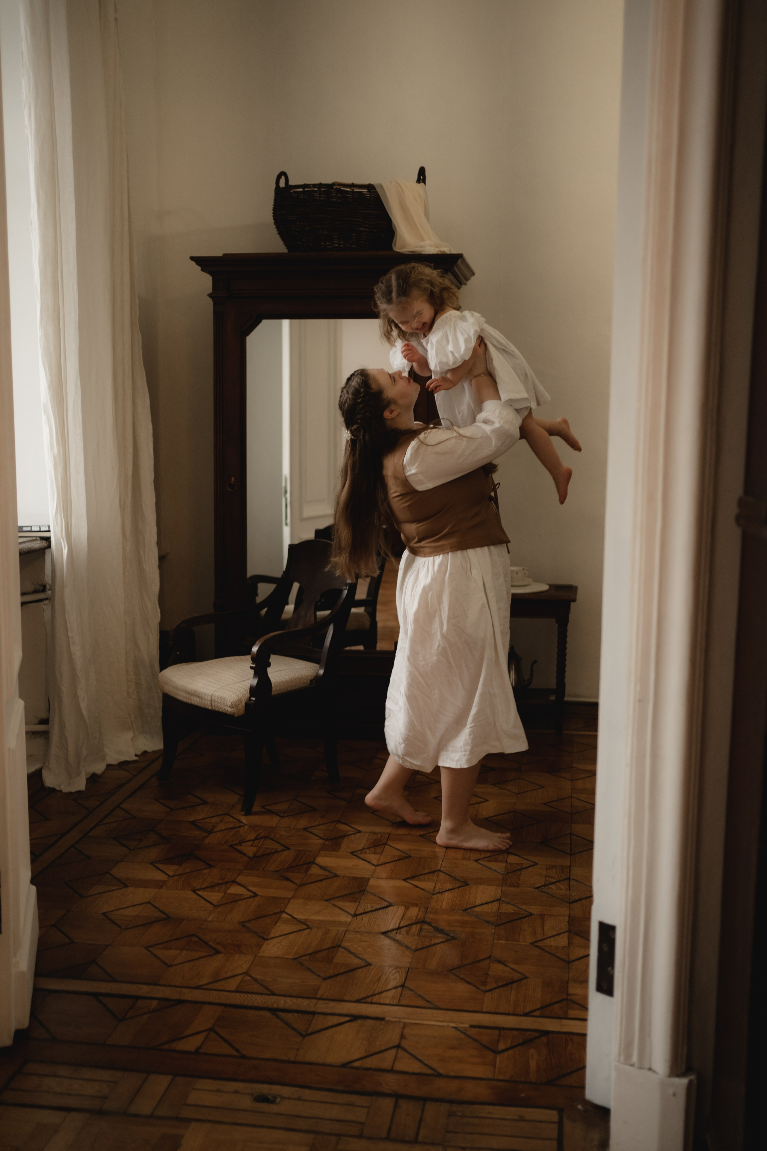 Винтажная фотосессия с дочкой. Семейный фотограф в Москве и в Домодедово Екатерина Патракова