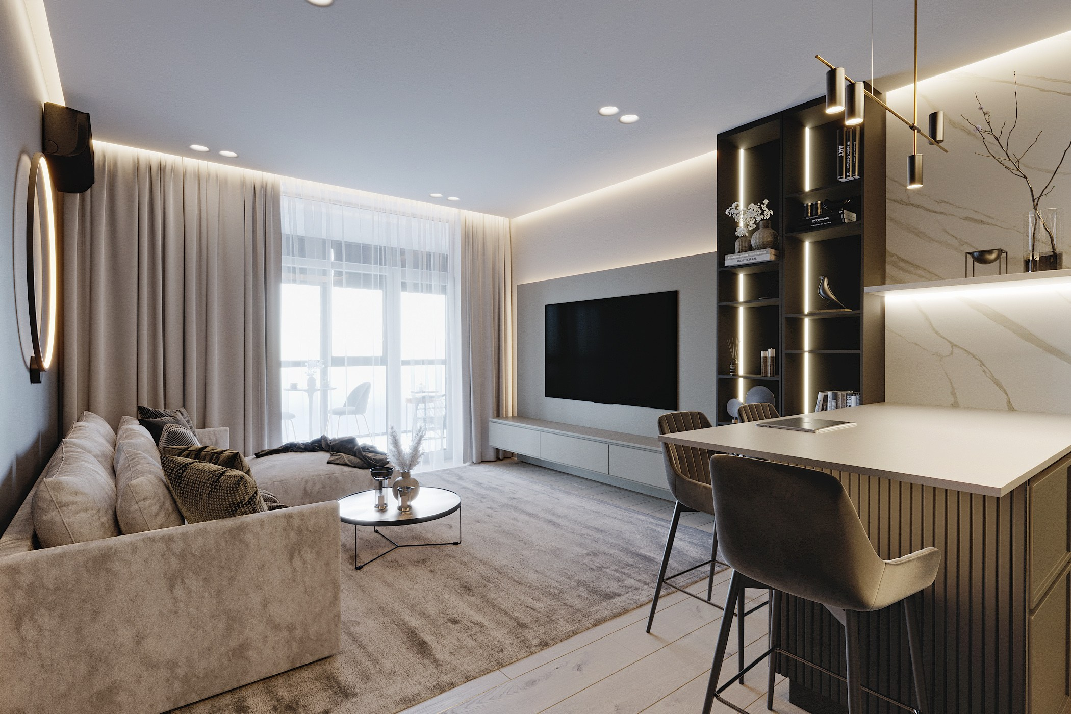 Проект KAI. Дизайн интерьера в Новосибирске, Мире, Онлайн | Студия дизайна интерьера TWOREZ