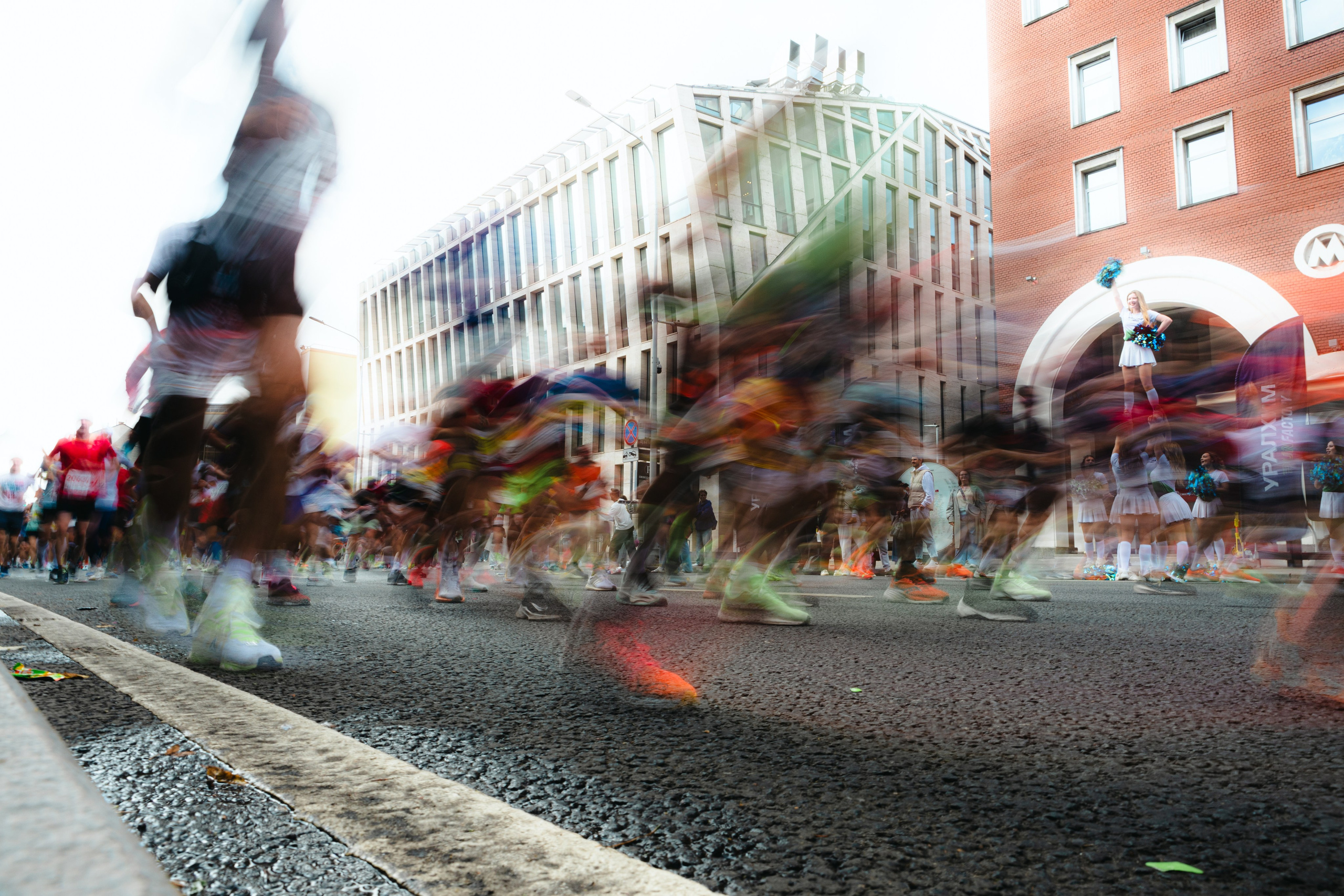 УRF на Московском Марафоне. Фотограф Иван Косарев