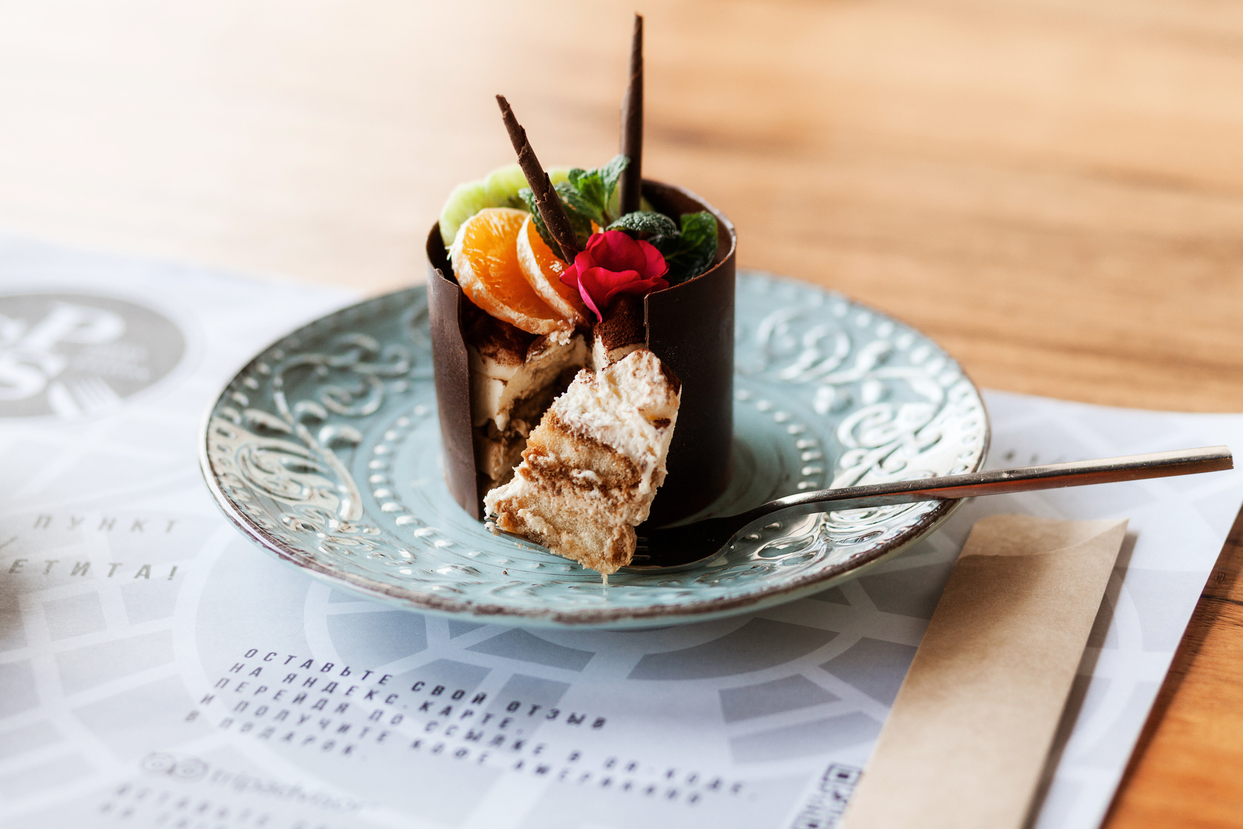 Десерт тирамису | кафе GPS. Χελιδόνι Семейный и церковный фотограф в Крыму и Симферополе Валерия Г