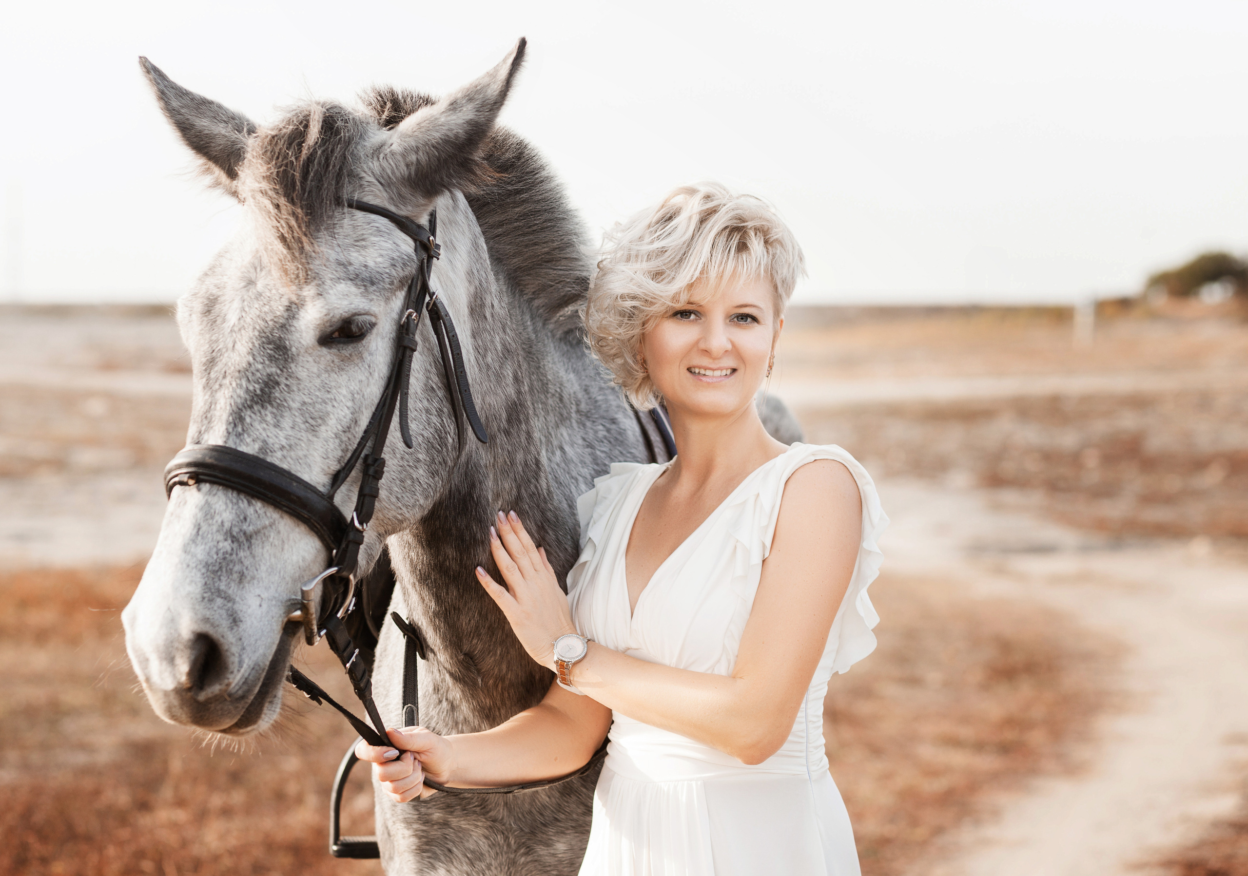 Фотосессия с лошадью в Симферополе, водохранилище. Χελιδόνι Семейный и церковный фотограф в Крыму и Симферополе Валерия Г
