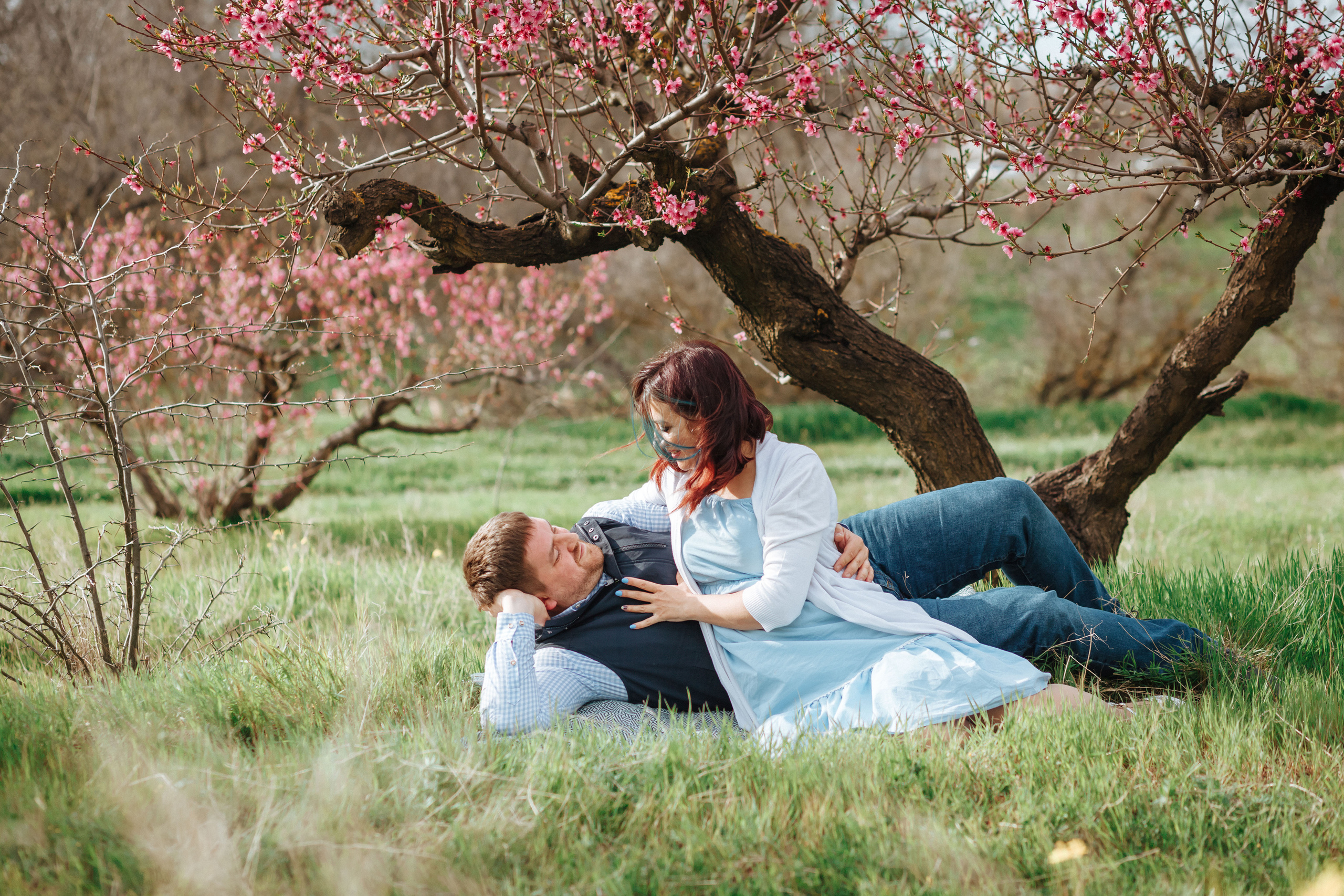 Пикник в персиковом саду. Χελιδόνι Семейный и церковный фотограф в Крыму и Симферополе Валерия Г