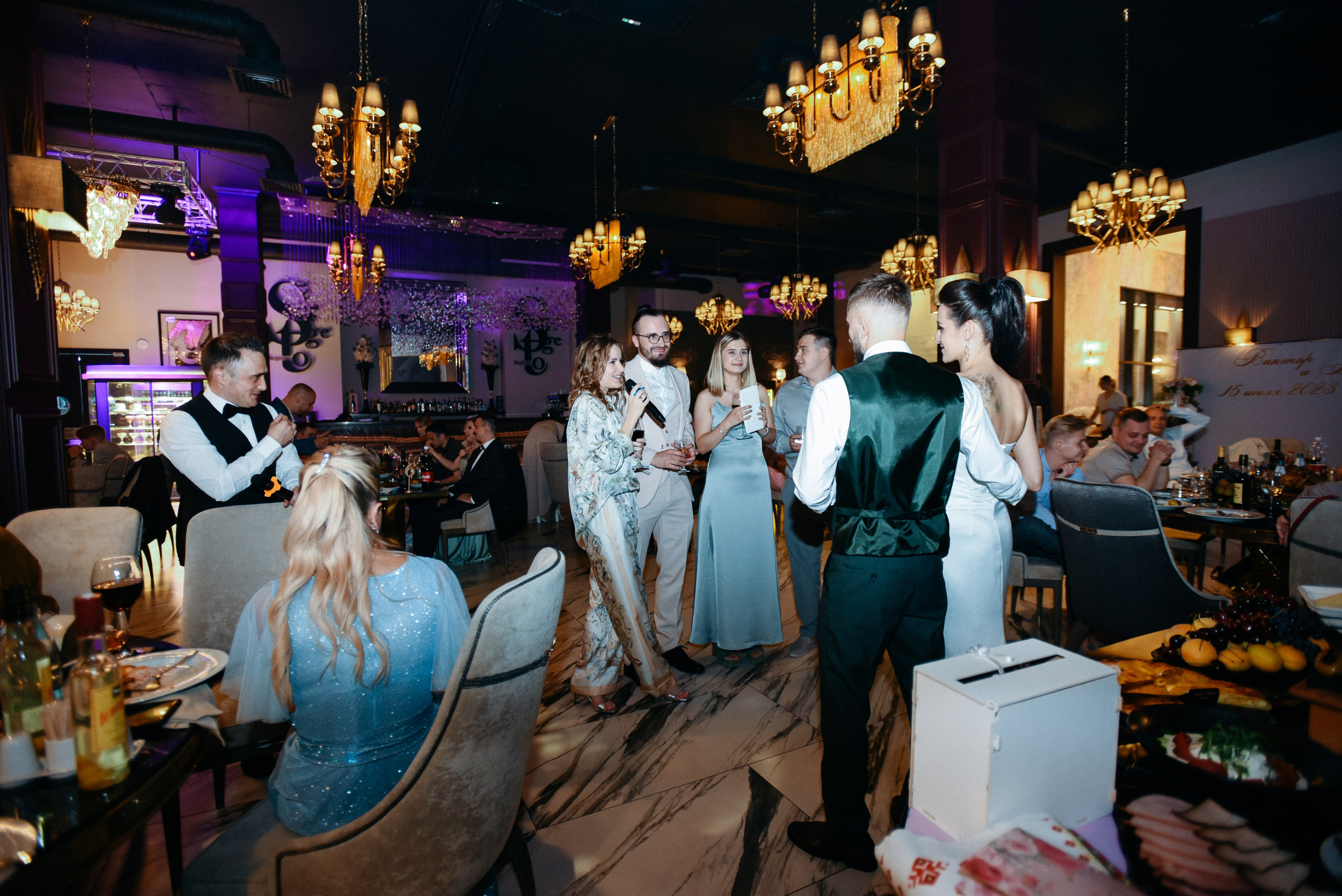 Виктор и Ангелина Банкет на 100 гостей Ресторан Segreto. Фотограф Лола Волна, город Москва