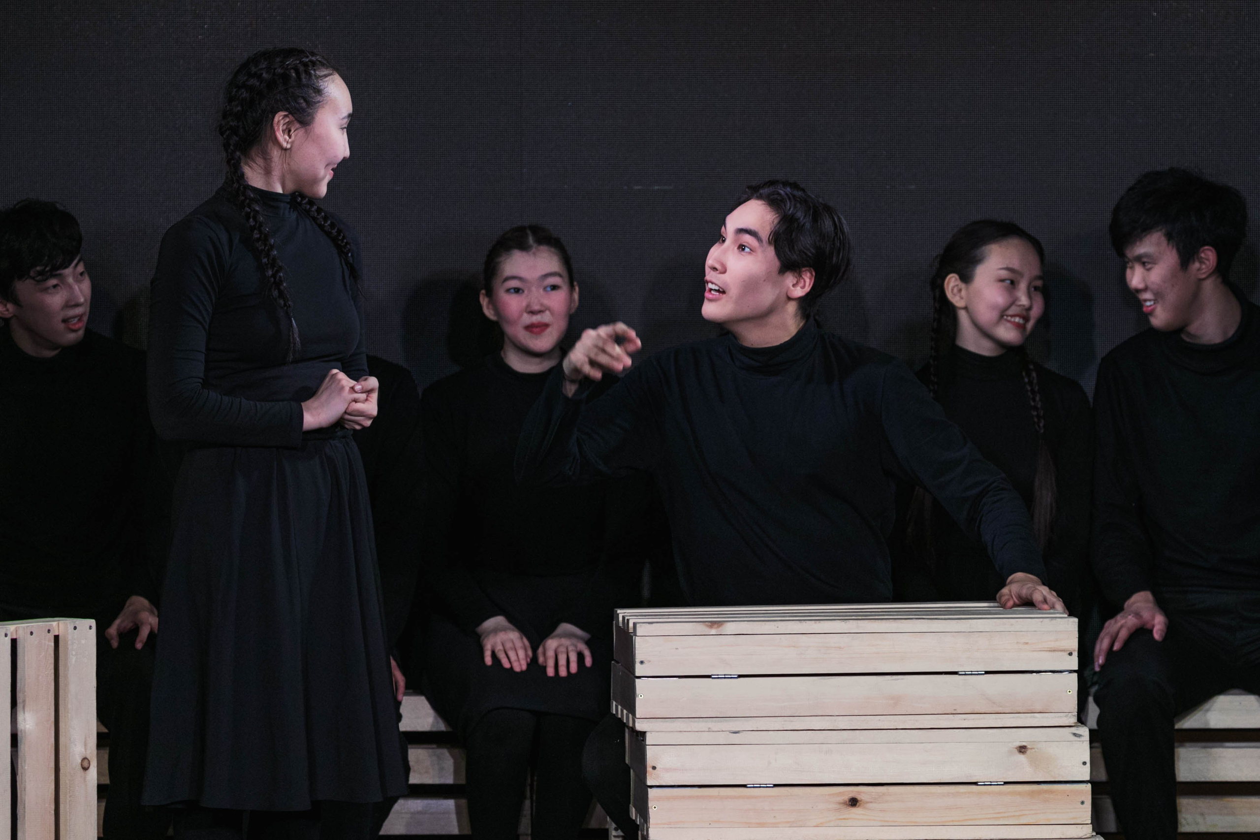 Спектакль "Несыгранные роли" студенческого театра Якутского колледжа культуры и искусства, 2024 г. Фотограф; Адмакина Дарья