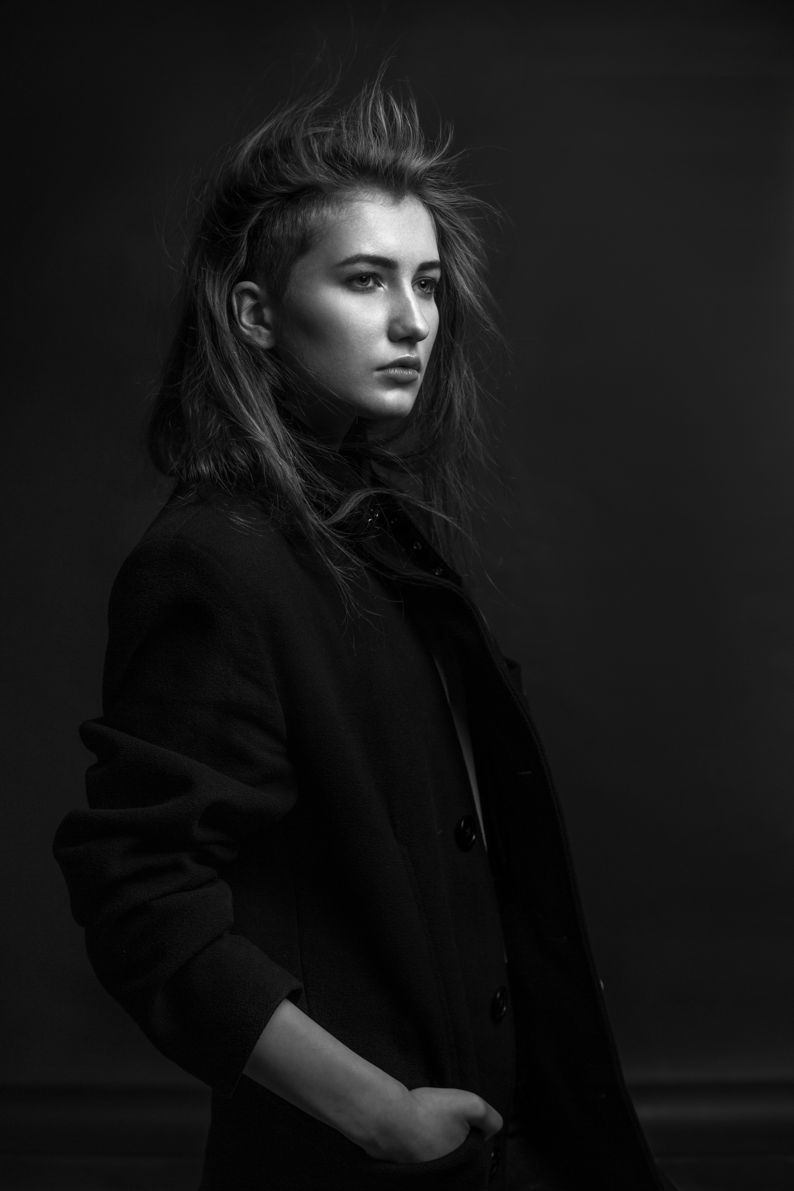 Черно-белый портрет. Фотостудия «Gelios». Фотосессии в Калининграде