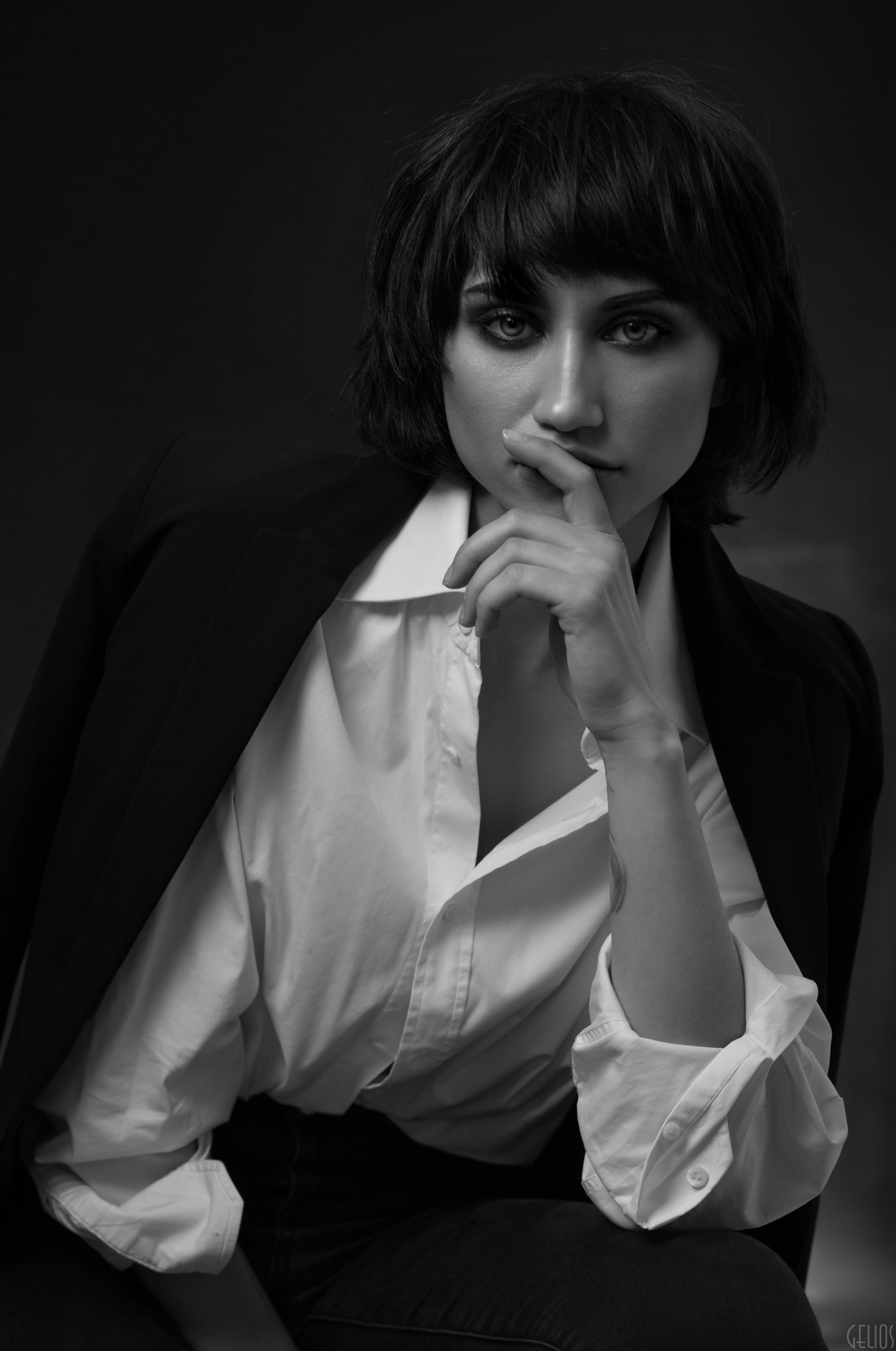 Черно-белый портрет. Фотостудия «Gelios». Фотосессии в Калининграде