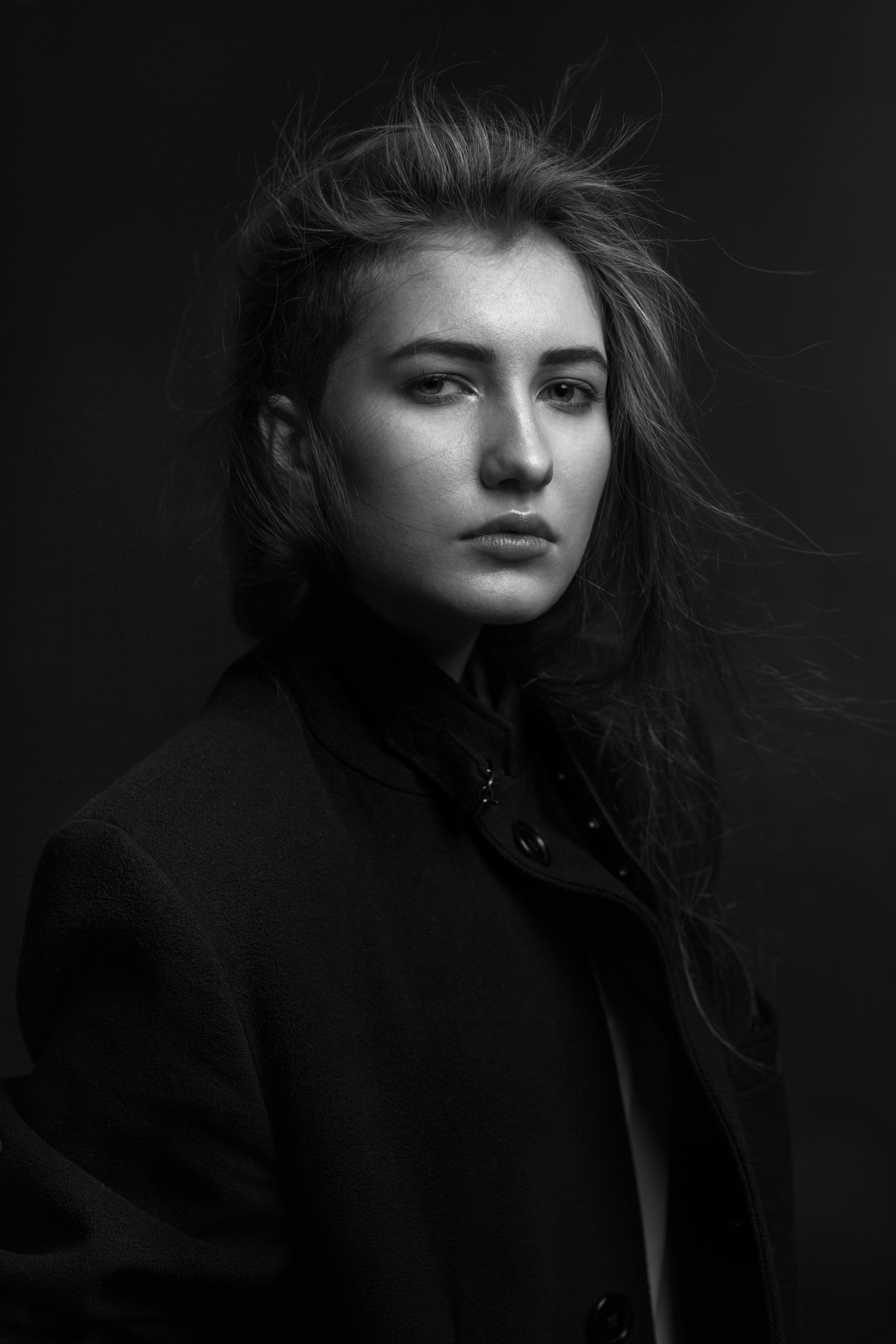 Черно-белый портрет. Фотостудия «Gelios». Фотосессии в Калининграде