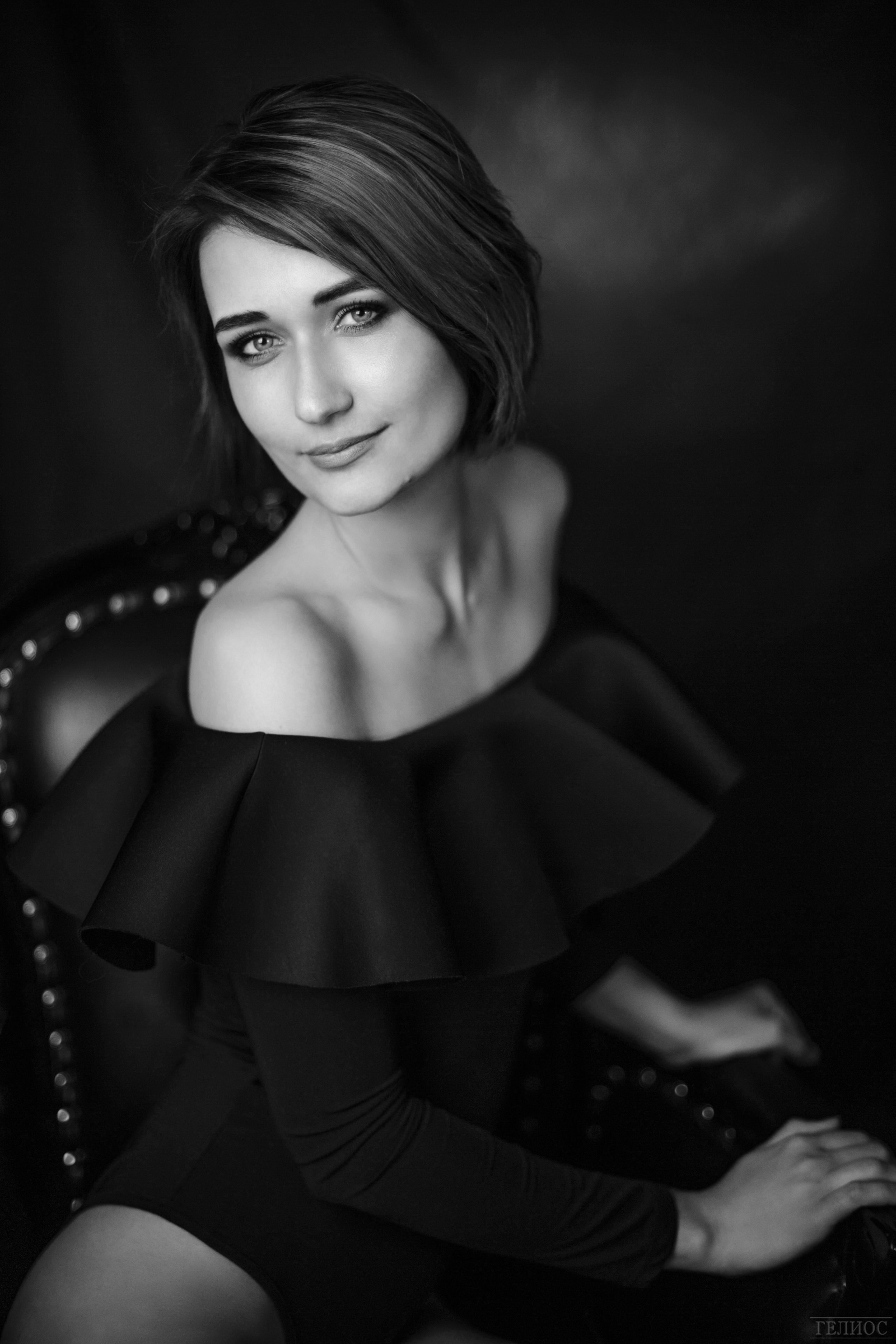 Черно-белый портрет. Фотостудия «Gelios». Фотосессии в Калининграде