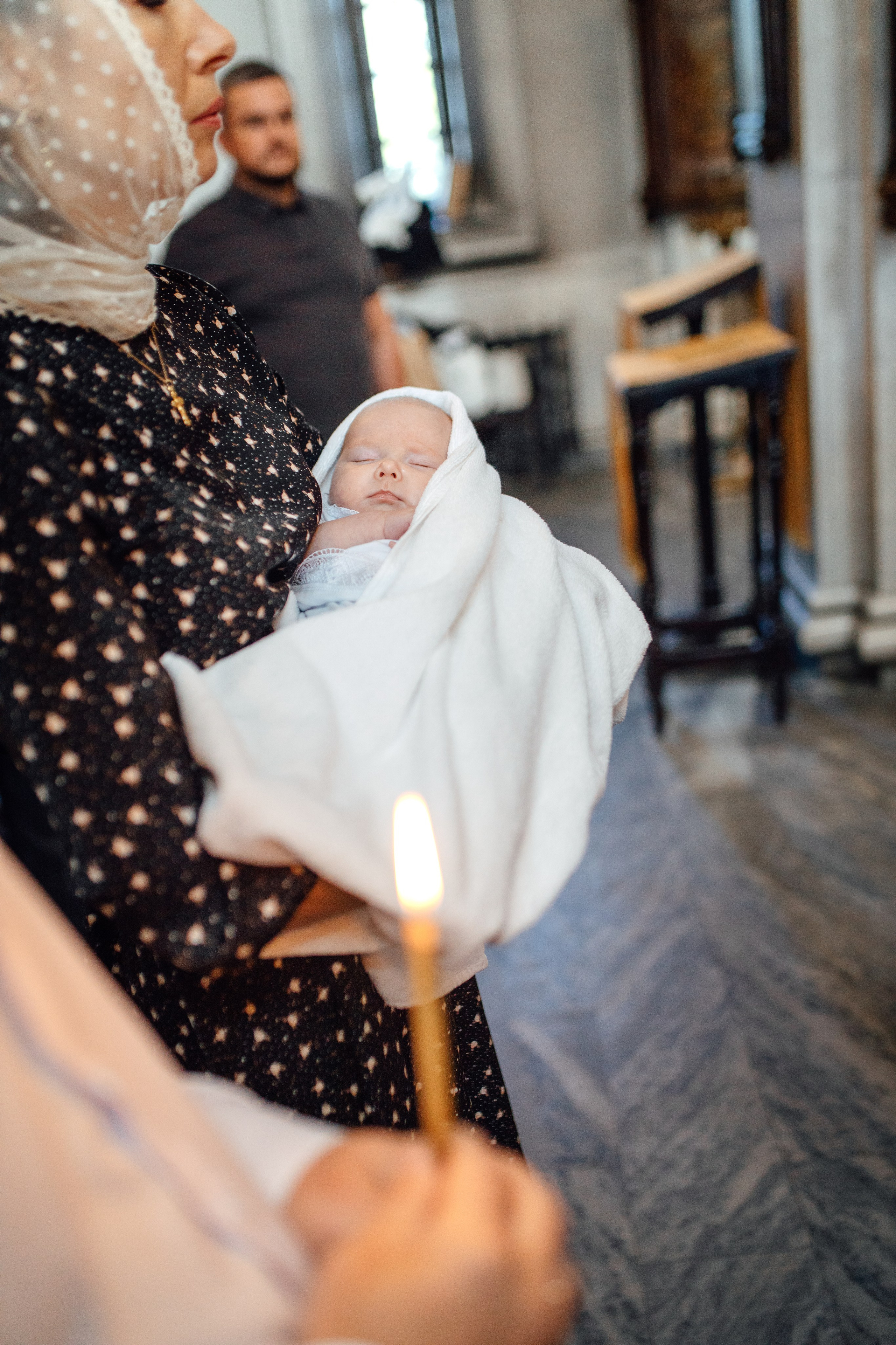 Крещение Тимура храм иконы Всех Скорбящих Радость, октябрь 2024