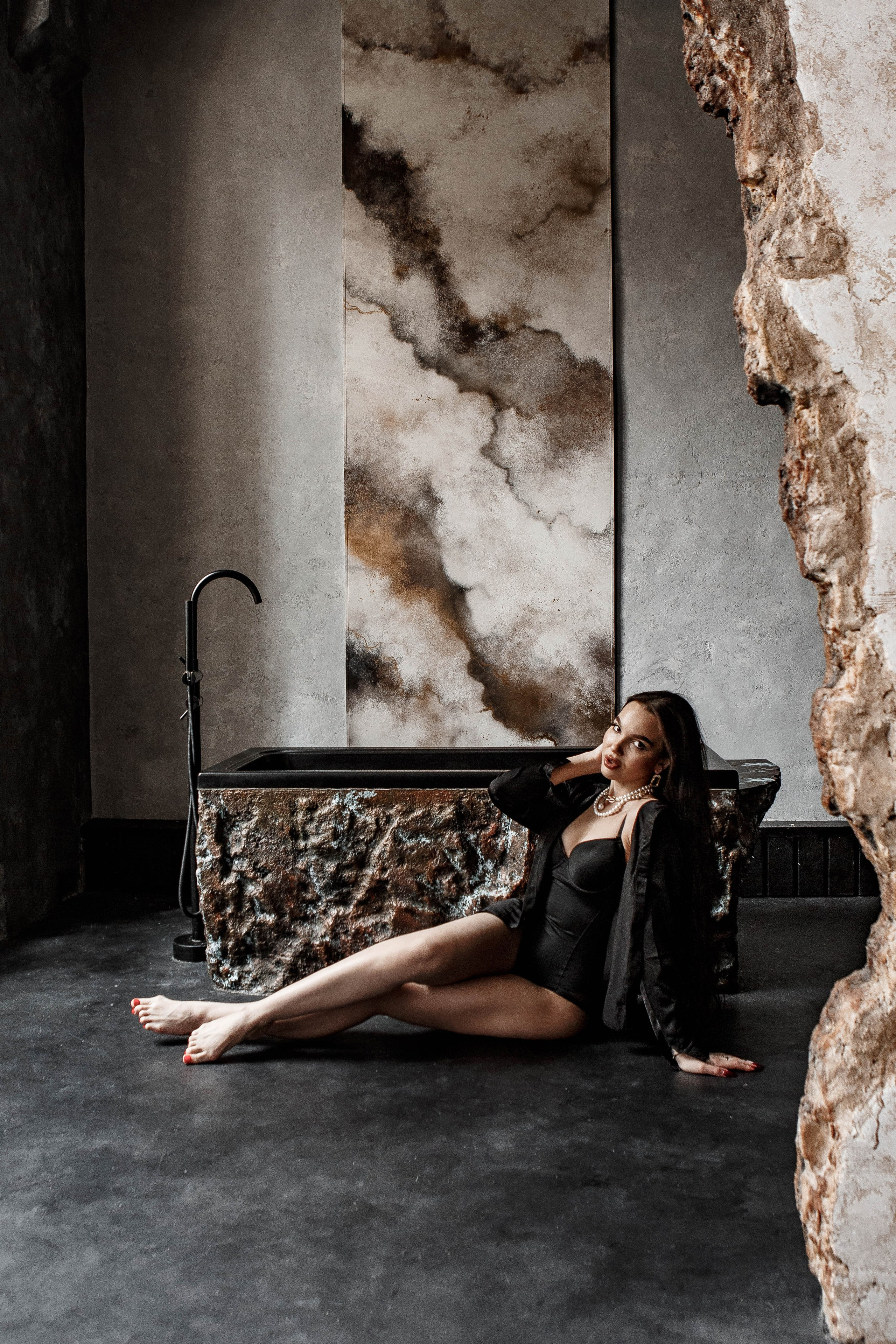 Черная ванная. Фотограф Екатерина Голицына