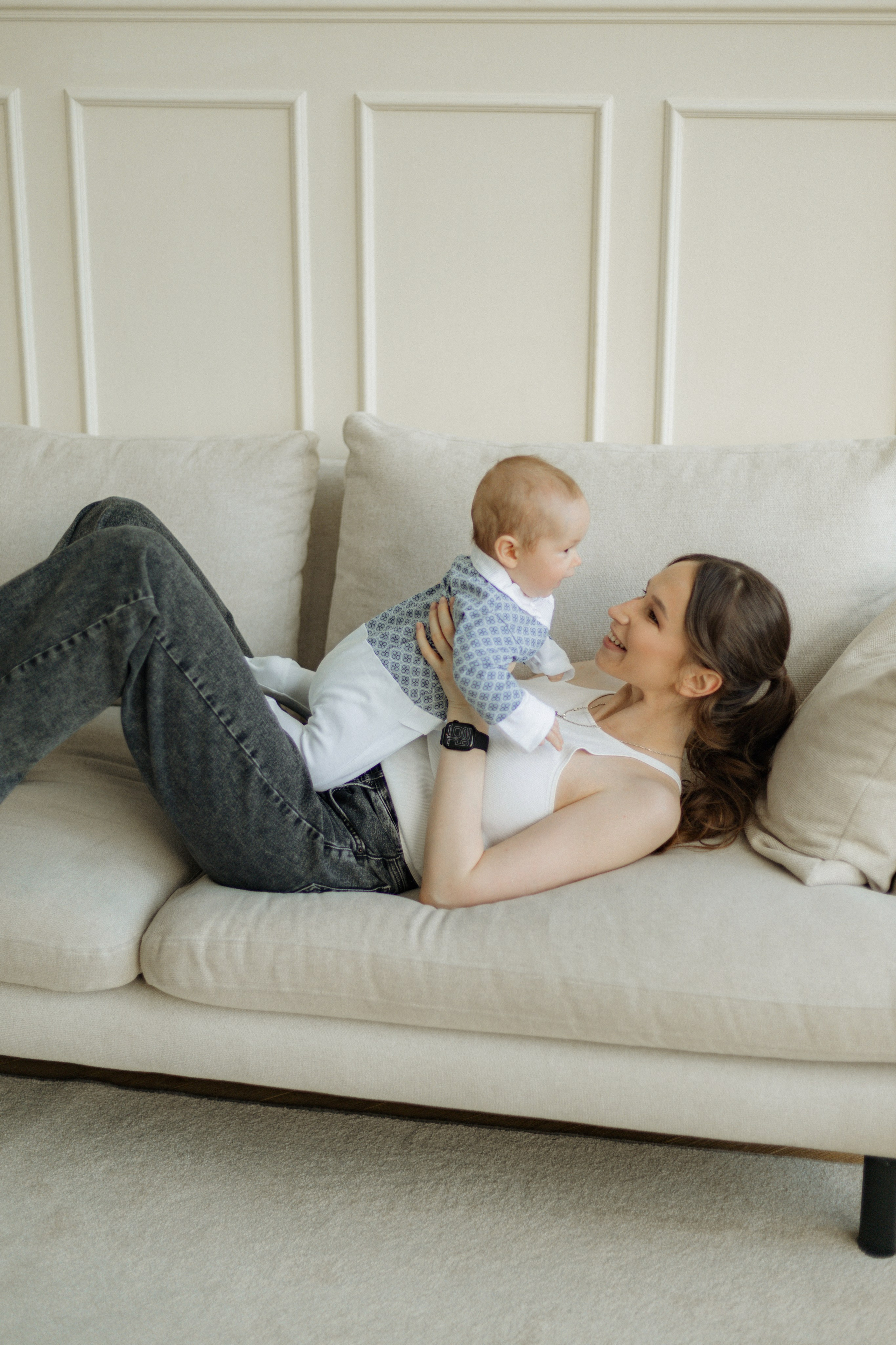 Ксения с сыном. Кузьмина Анастасия — контент-фотограф | Москва