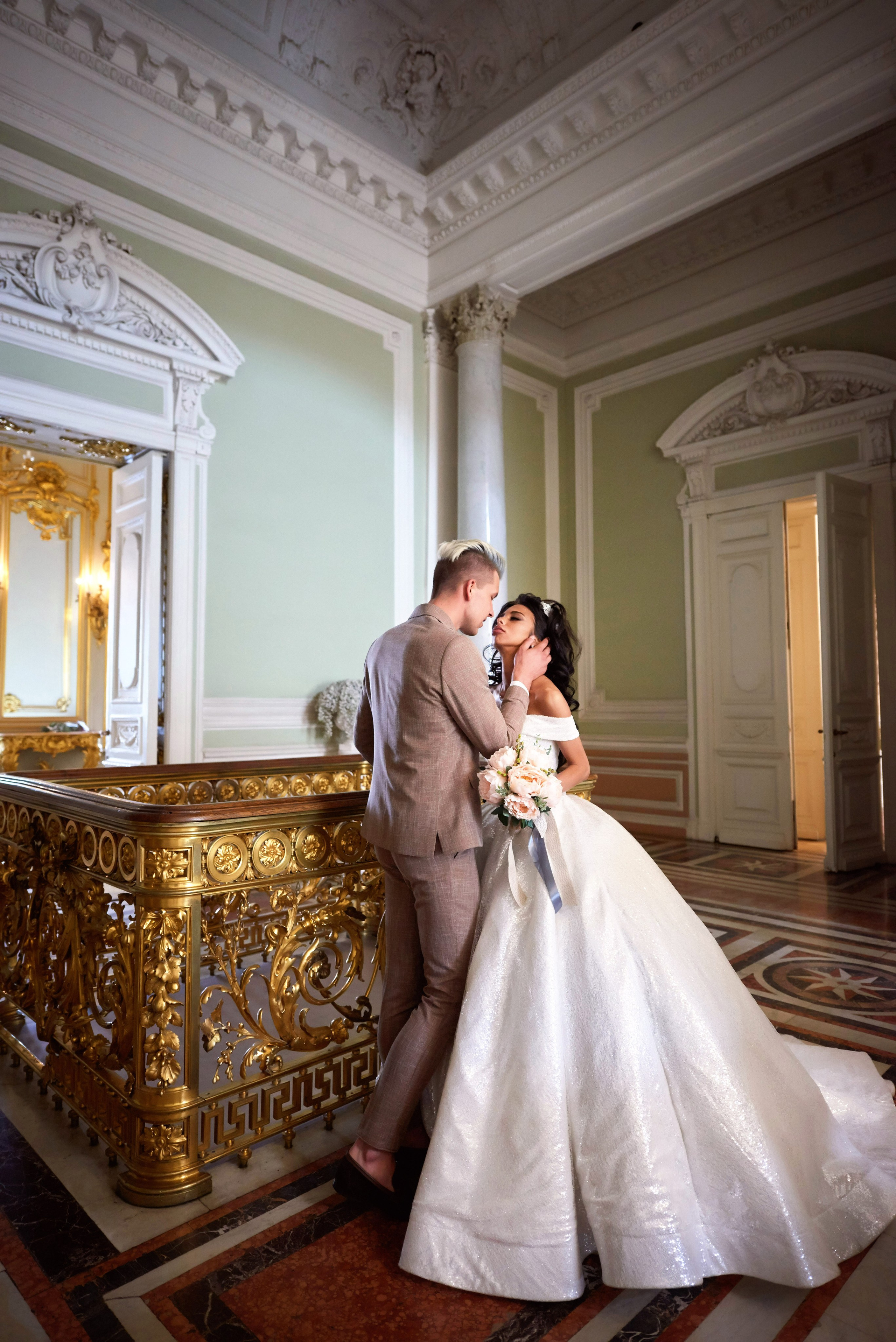 Михаил и Анна (Первый Дворец Бракосочетания России на Английской набережной 28). Портретный, семейный и свадебный фотограф в Санкт-Петербурге и в Пушкине Ширяев Денис