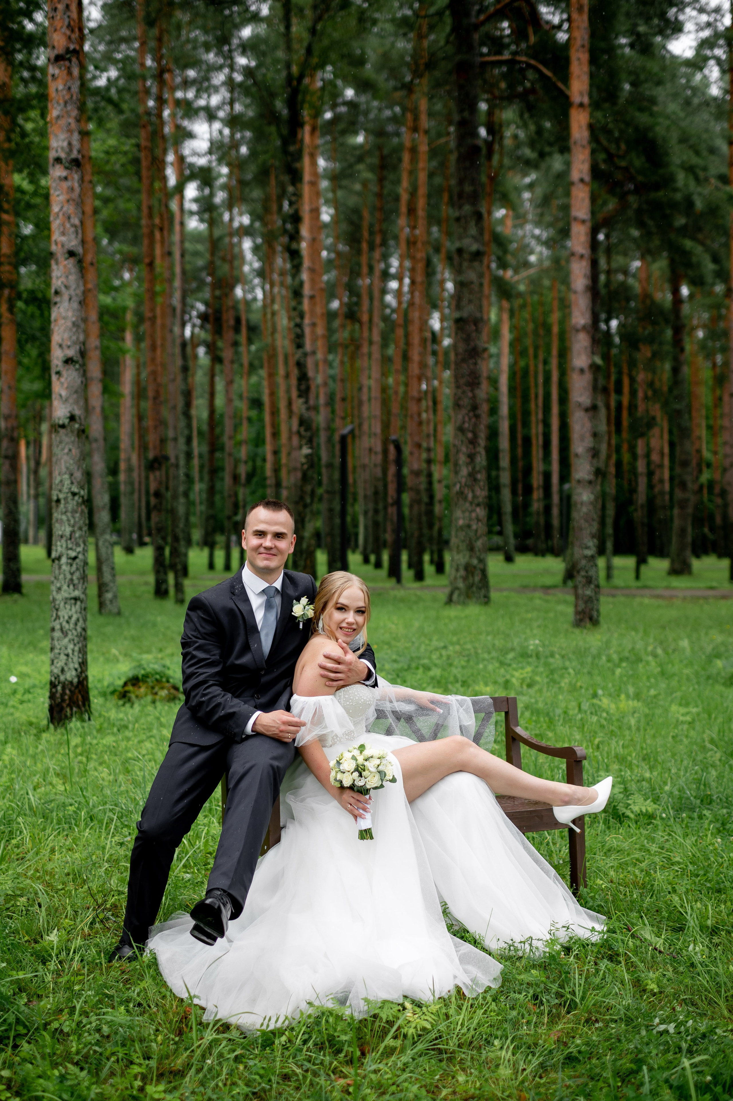 Ксения и Владислав (фотосессия в ЗАГСе и парке города Кингисеппа). Портретный, семейный и свадебный фотограф в Санкт-Петербурге и в Пушкине Ширяев Денис