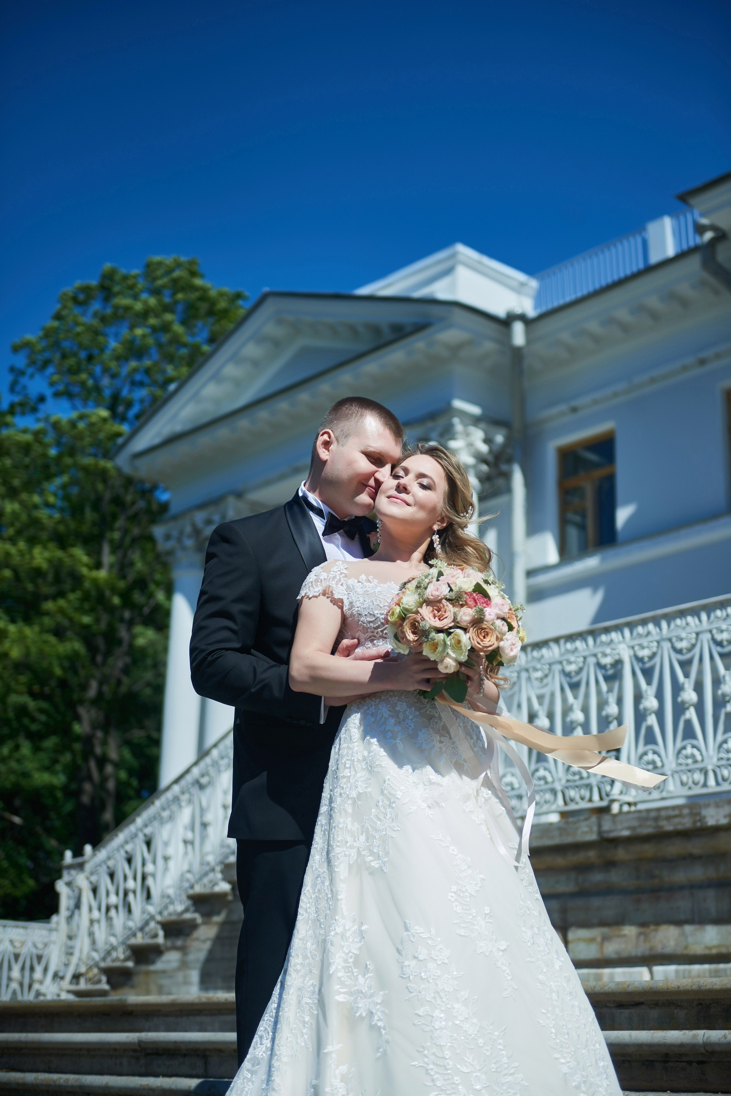 Юлия и Антон (Первый Дворец Бракосочетания, прогулка на Елагином острове). Портретный, семейный и свадебный фотограф в Санкт-Петербурге и в Пушкине Ширяев Денис