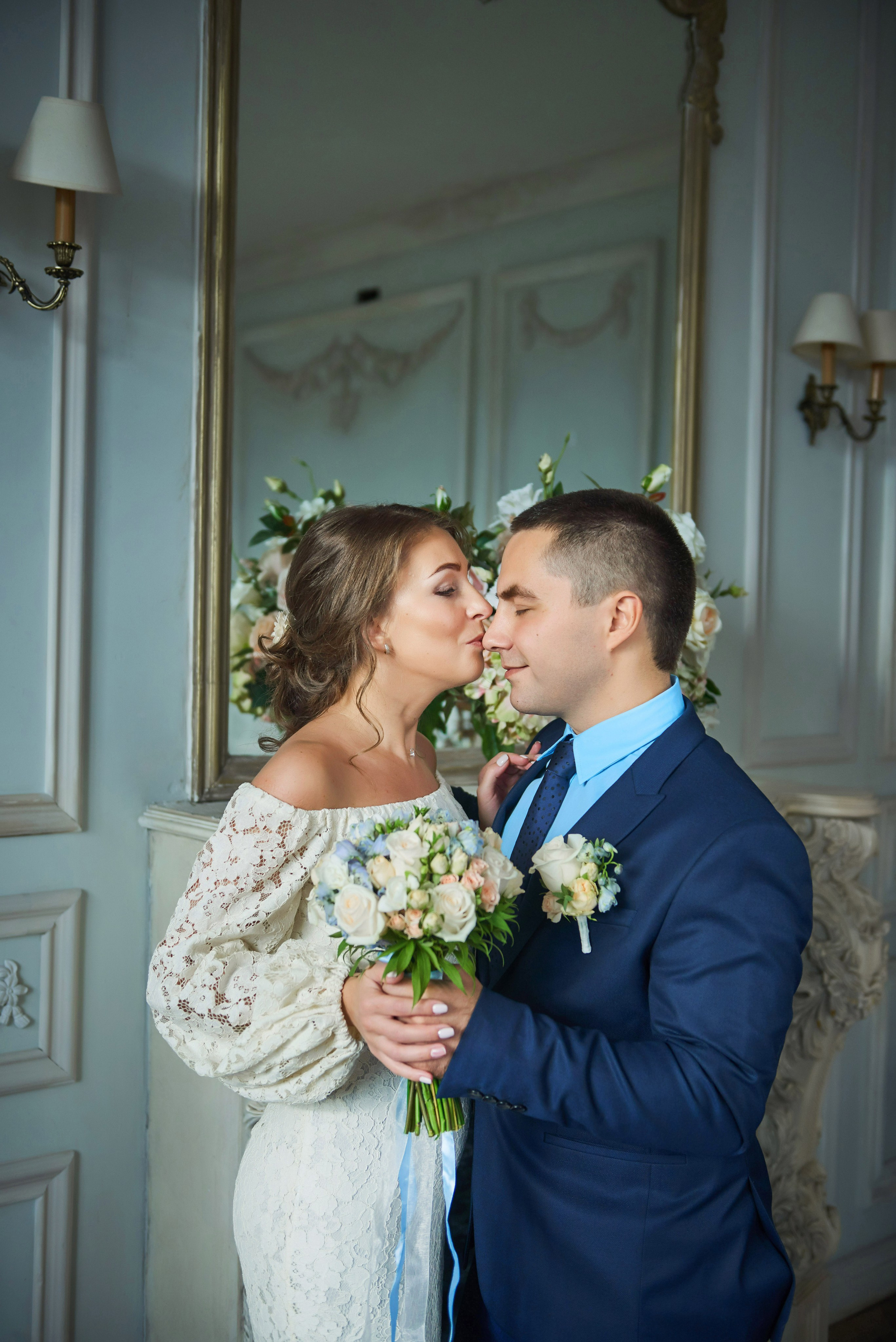 Свадебная фотосессия в студии. Портретный, семейный и свадебный фотограф в Санкт-Петербурге и в Пушкине Ширяев Денис