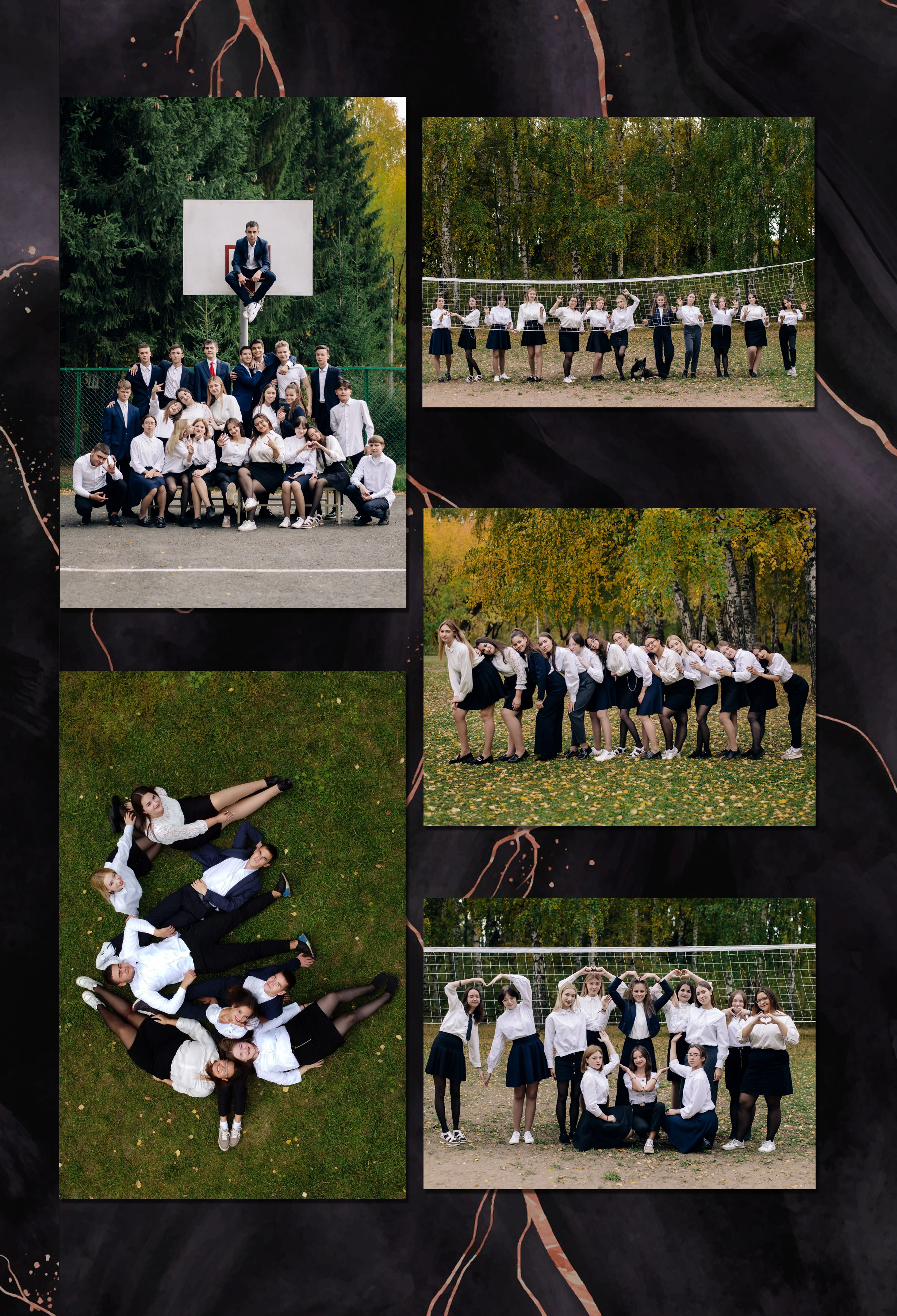 Шаблон фотокниги «Marble Dark». Фотограф — МАРИЯ МЕДВЕДЕВА