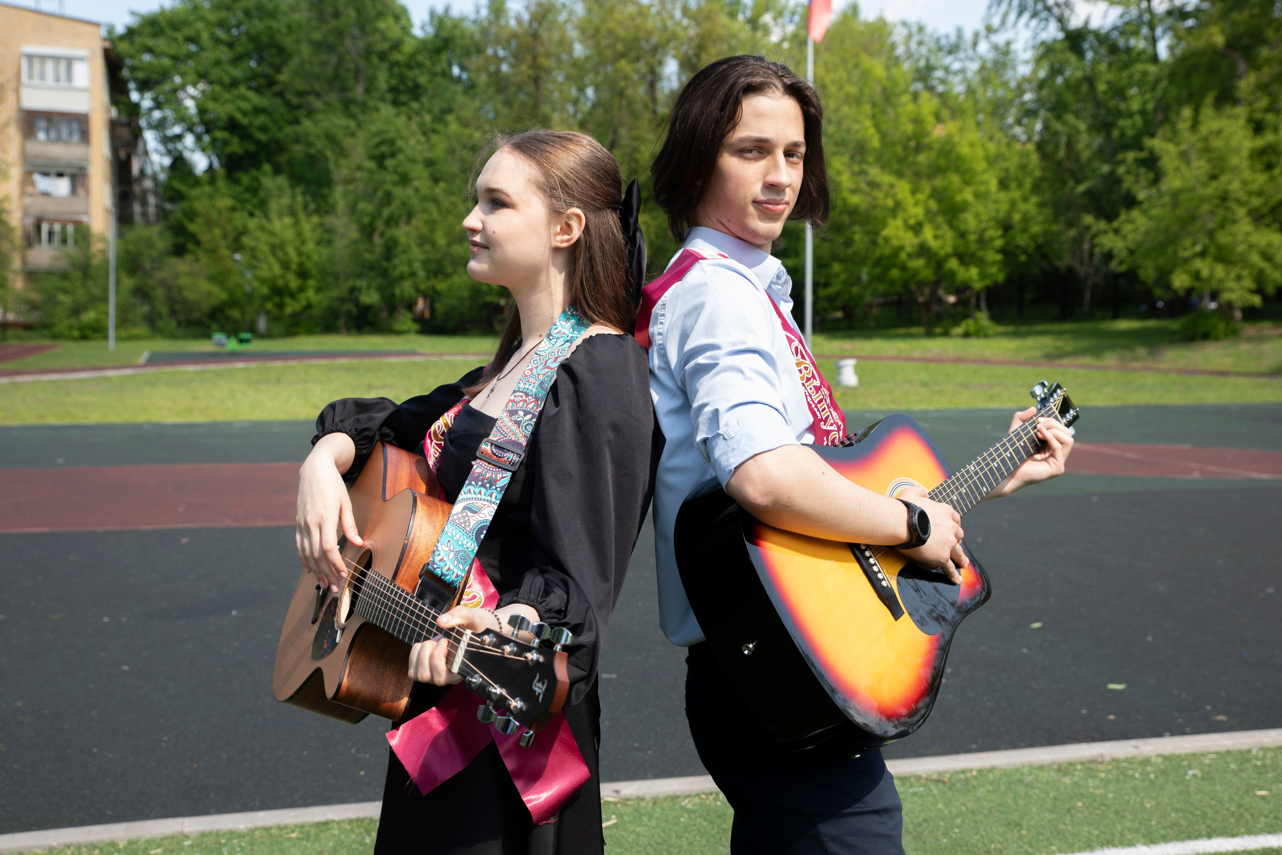 Последний звонок Школа Баренбаума 1517. Фотограф в Москве Яна Полосина