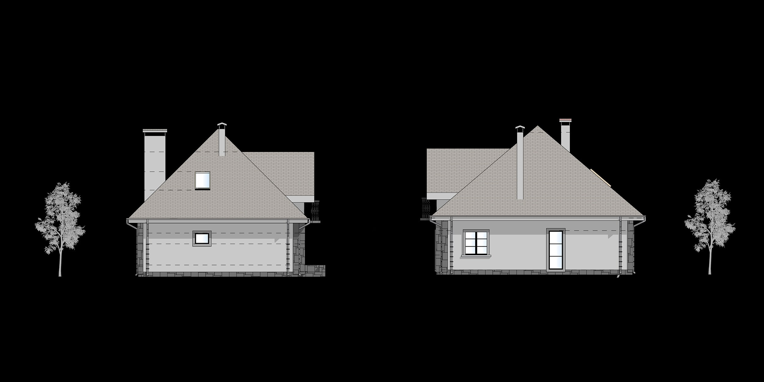 Архитектурная визуализация проекта жилого дома 226,93 кв. м. 3D визуализация/ Юлия Будник