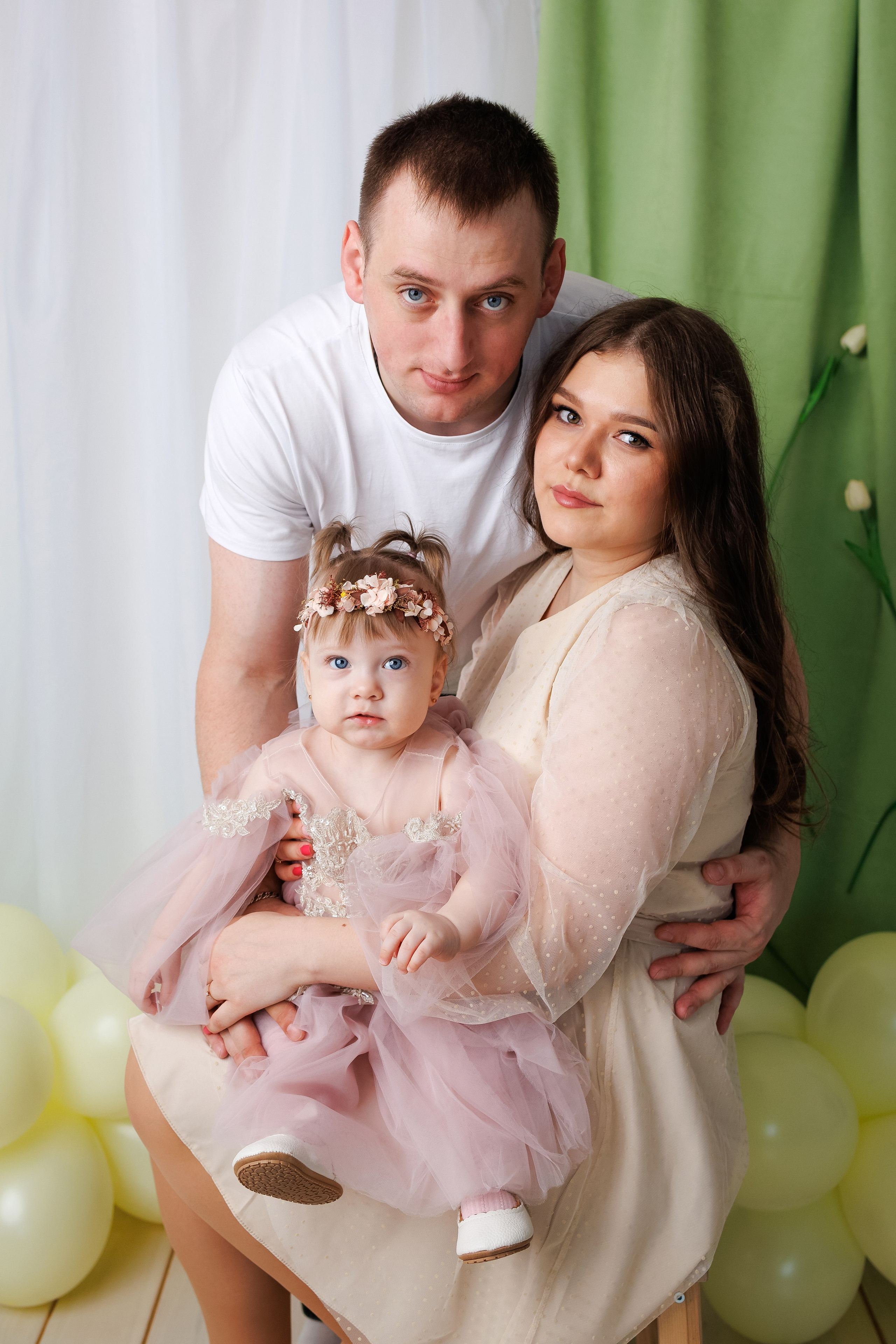 Аделине 1 годик. Фотограф новорожденный малышей Новосибирск