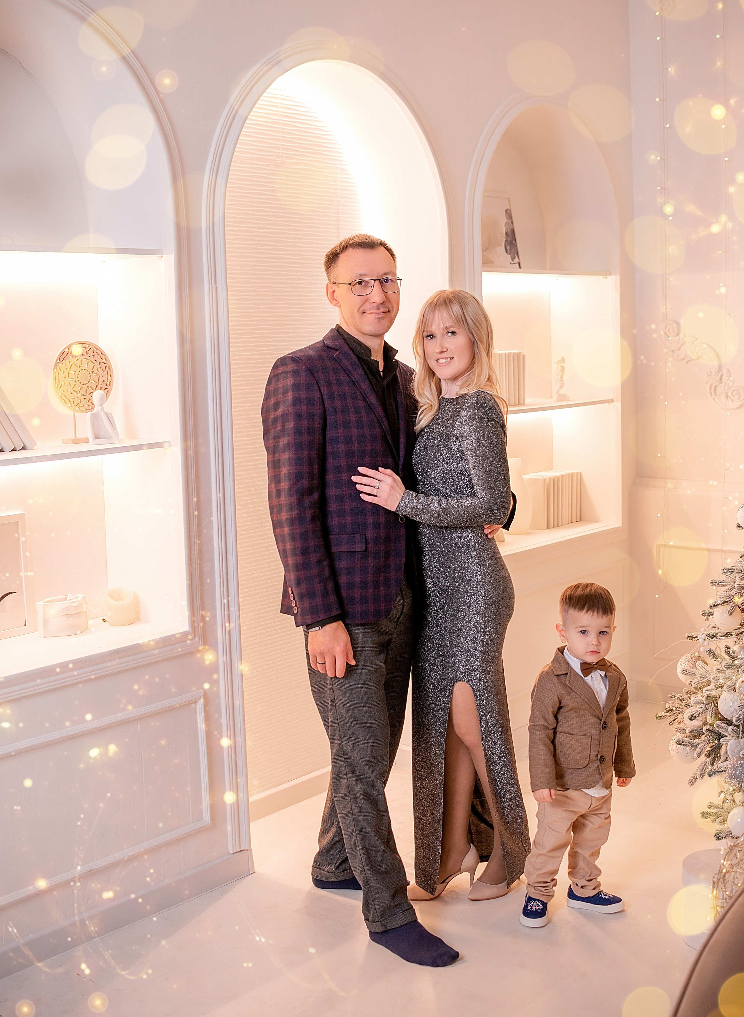 Новогодняя семейная фотосессия в Краснодаре 2023-2024. Фотограф новорожденных Краснодар Малышенко Надежда